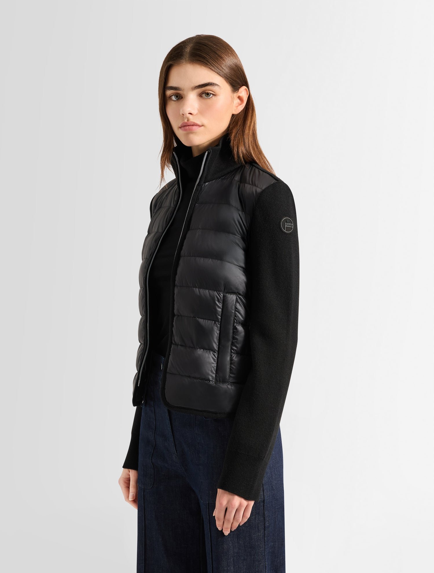 Blouson somarra col montant coupe regular FUSALP Noir