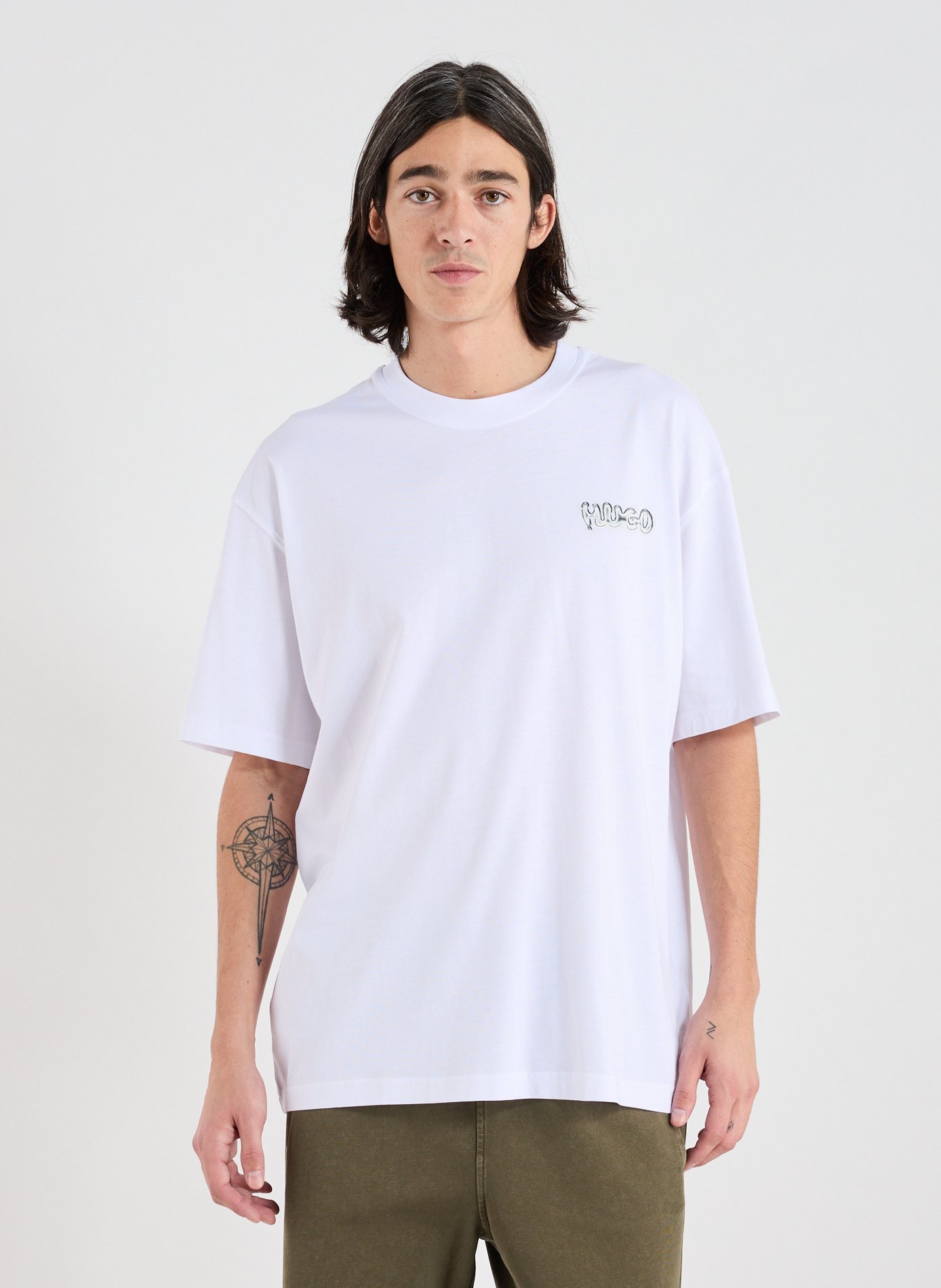 HUGO BLUE T-shirt en coton Blanc