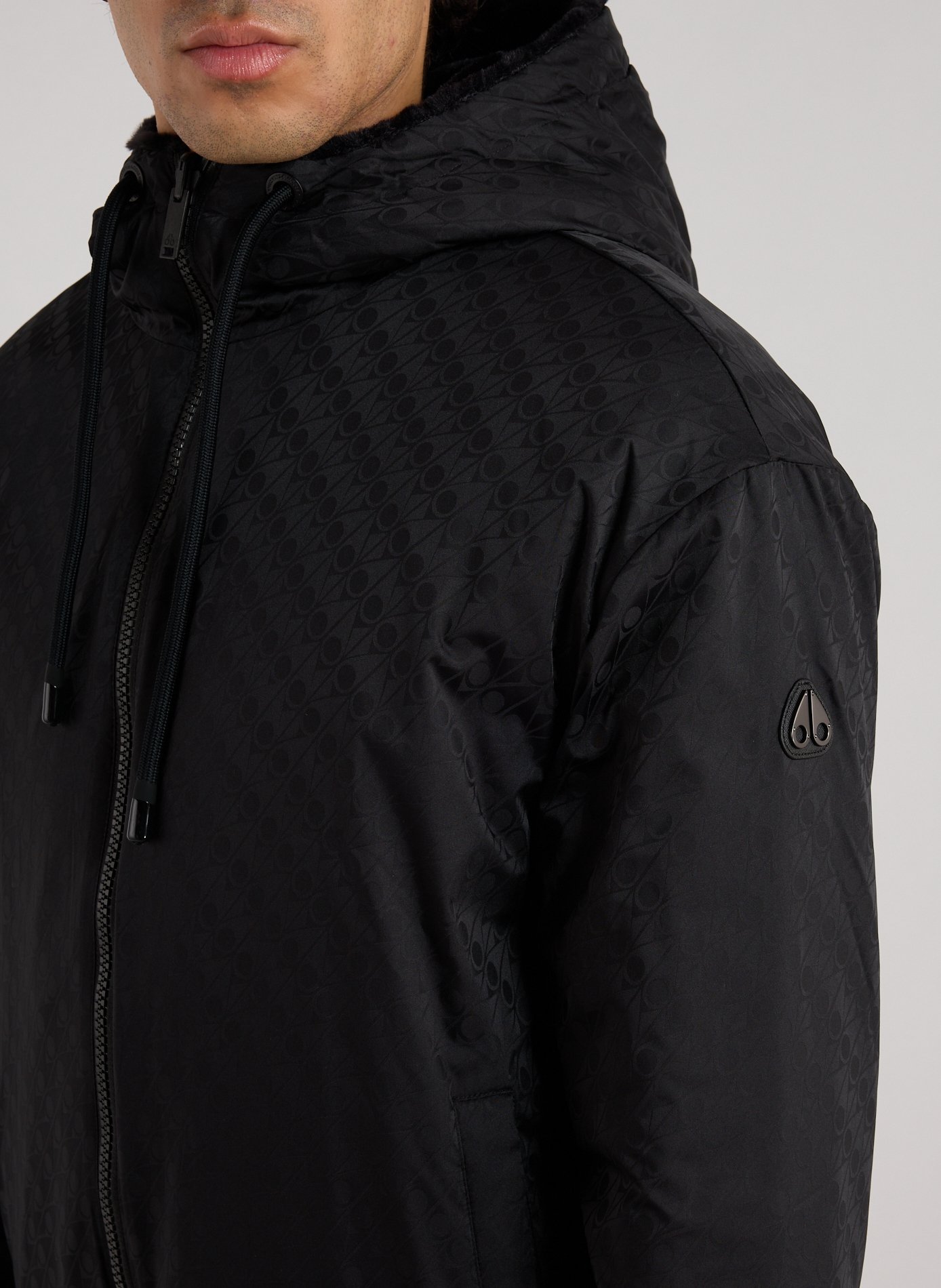 Jack St Warm lined bomber jacket MOOSE KNUCKLES Black