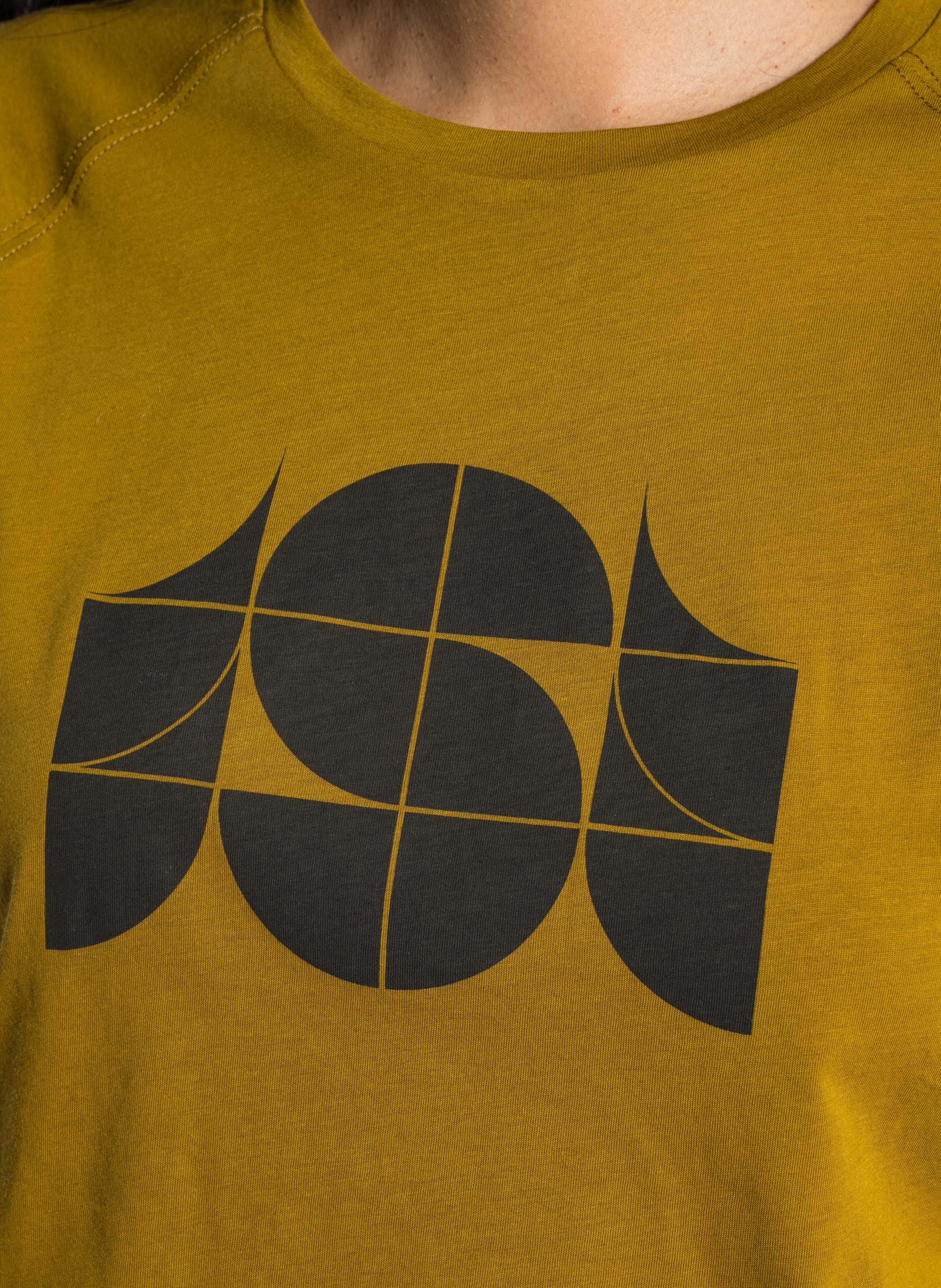 Tee-shirt sérigraphié en coton val SOEUR Marron