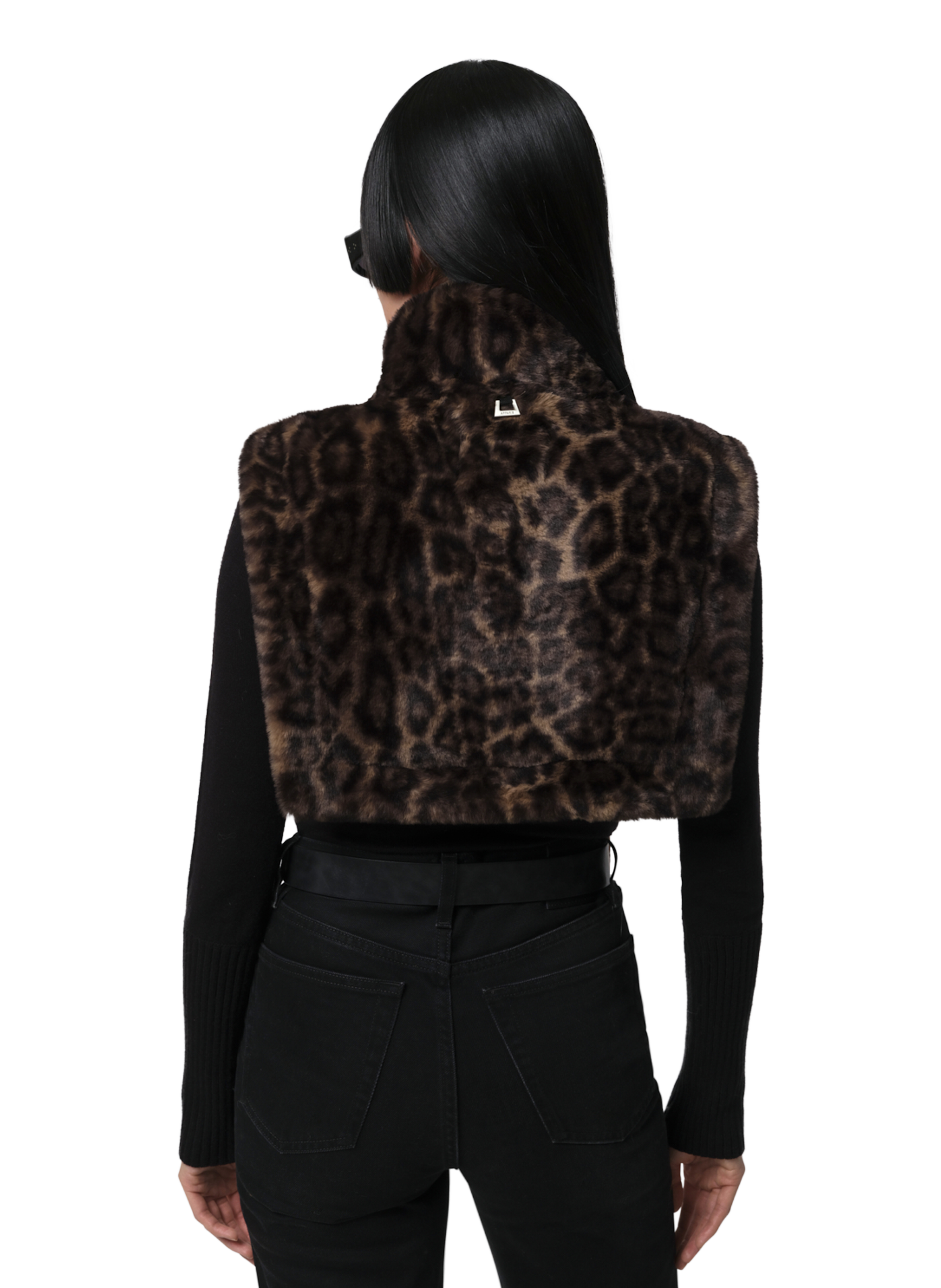 Veste courte sans manches en fourrure APPARIS Multicolore