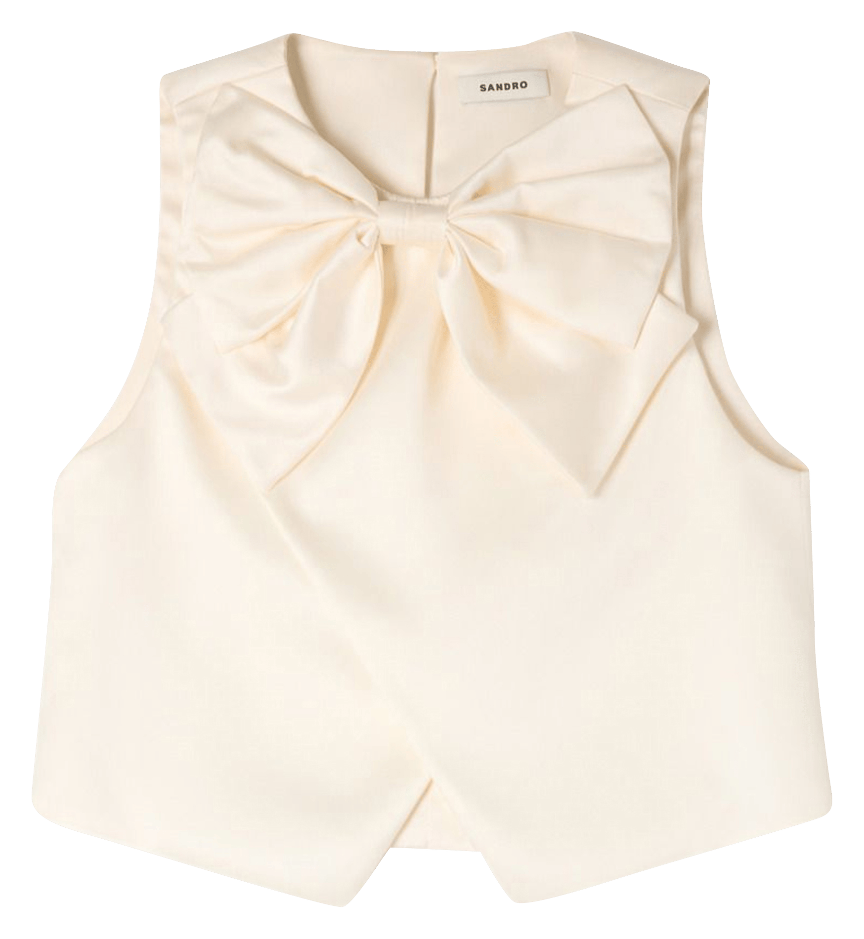 Top col rond SANDRO Beige
