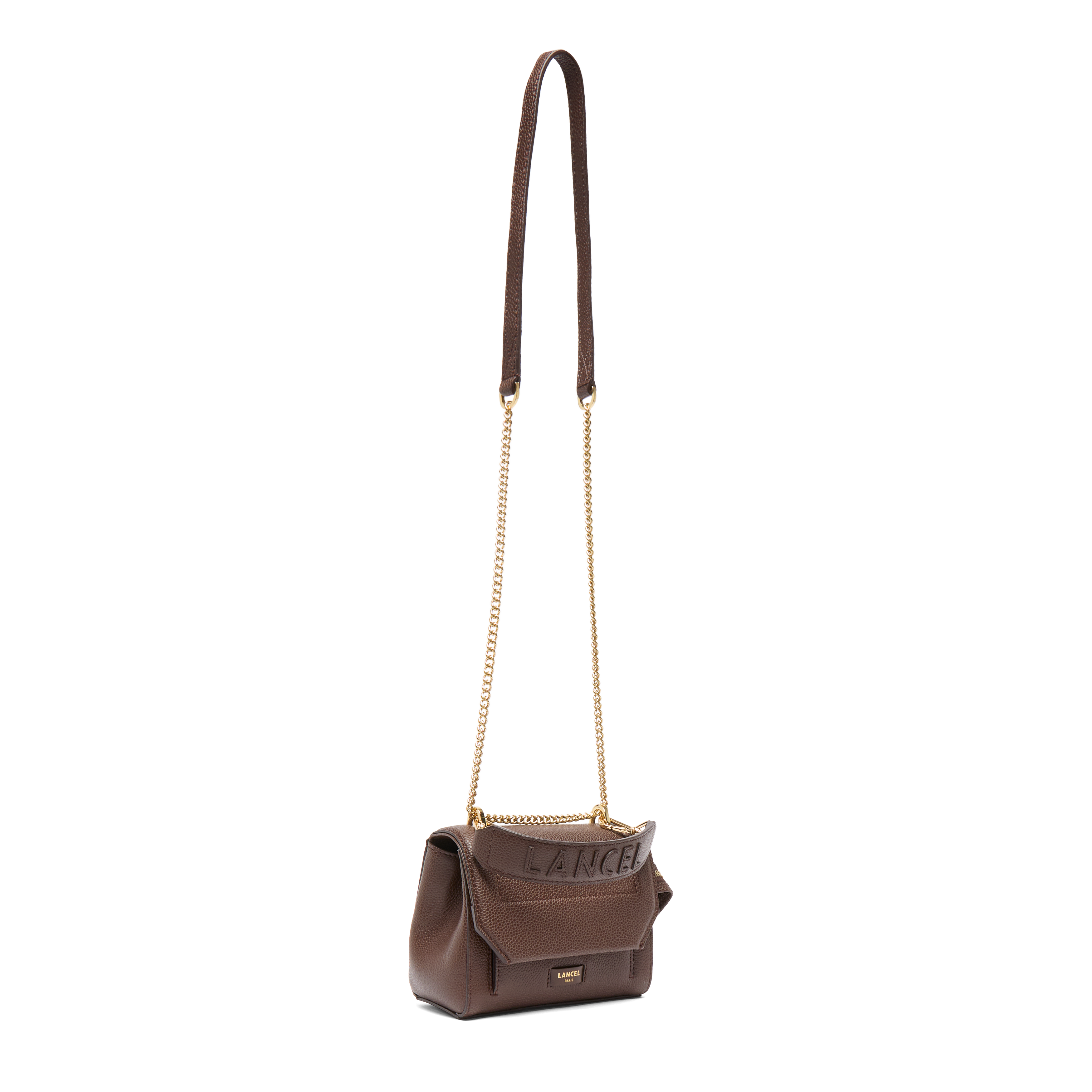 Sac rabat s ninon de lancel en cuir LANCEL Marron