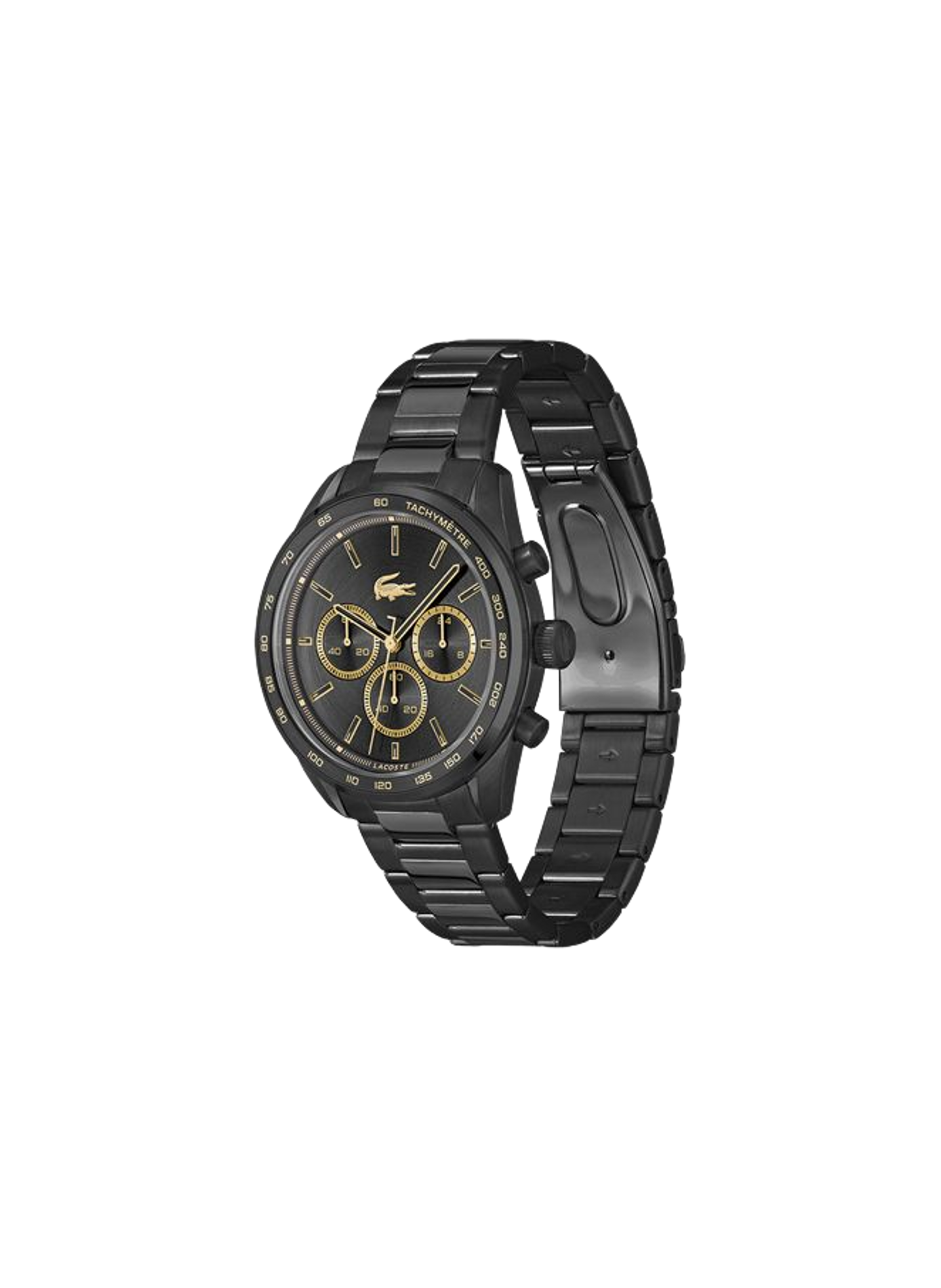 Montre quartz Boston en acier inoxydable LACOSTE MONTRES Noir