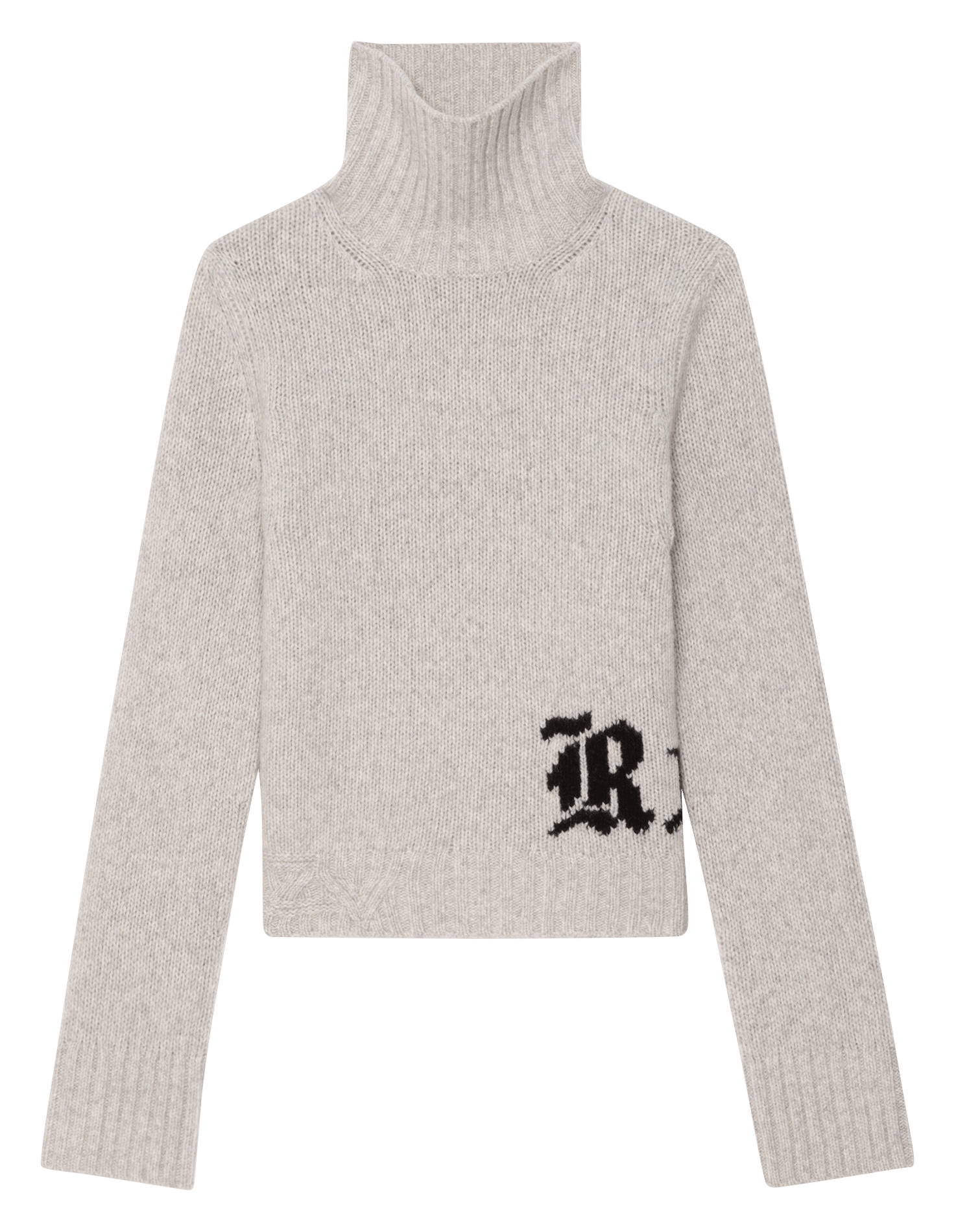 Pull droit col montant en laine nalma ZADIG&VOLTAIRE Gris