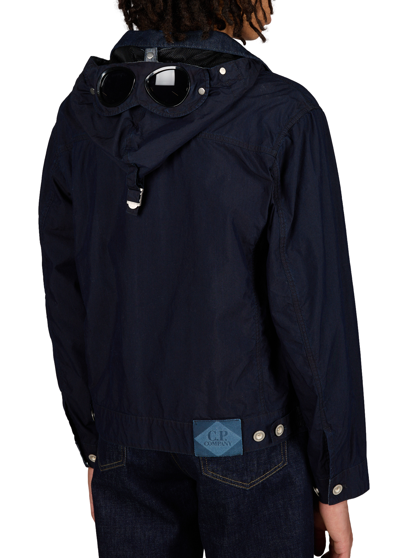Lightweight blended cotton jacket CP COMPANY Blue