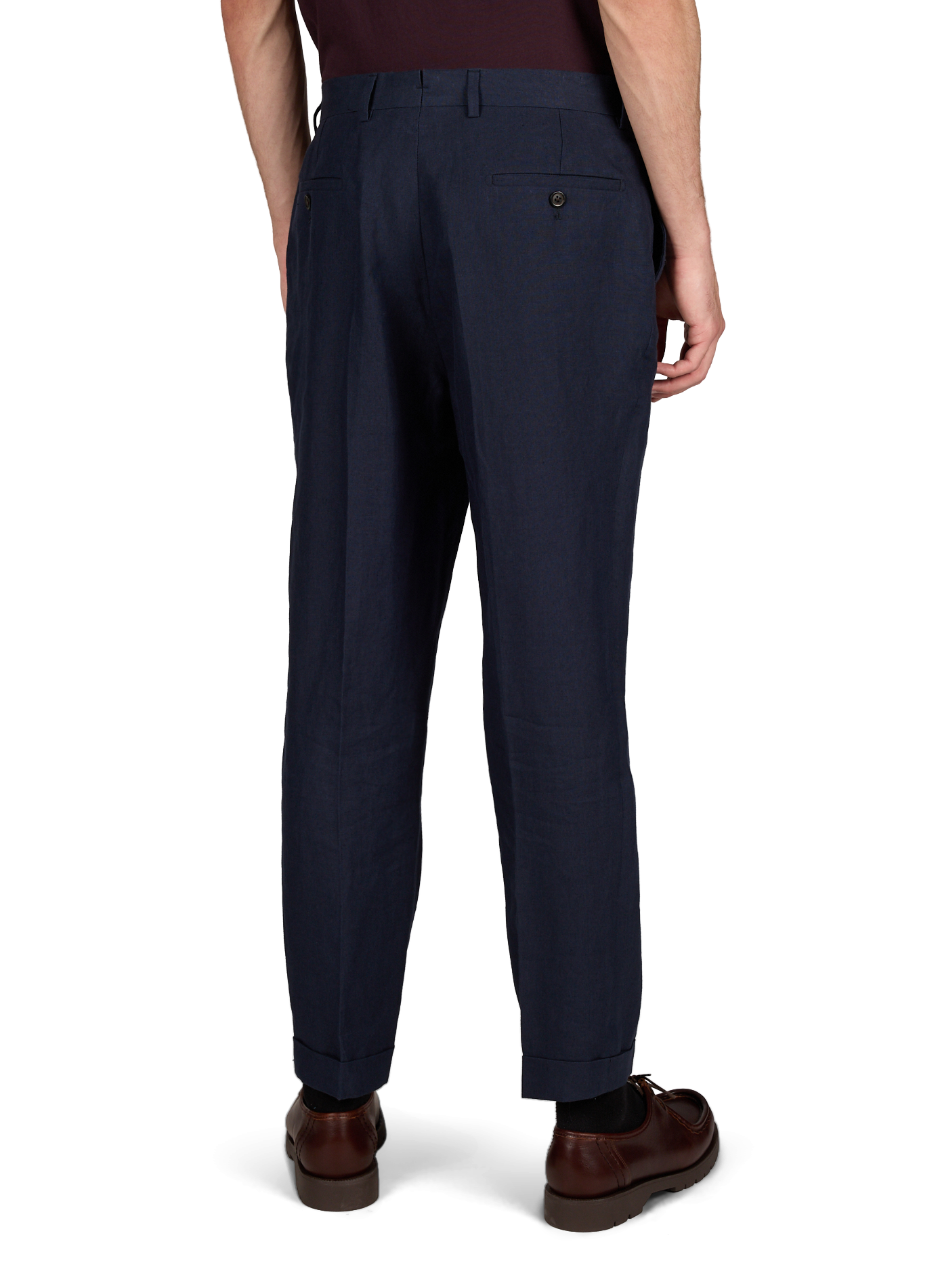 Pantalón slim de lino LAFAURIE Azul