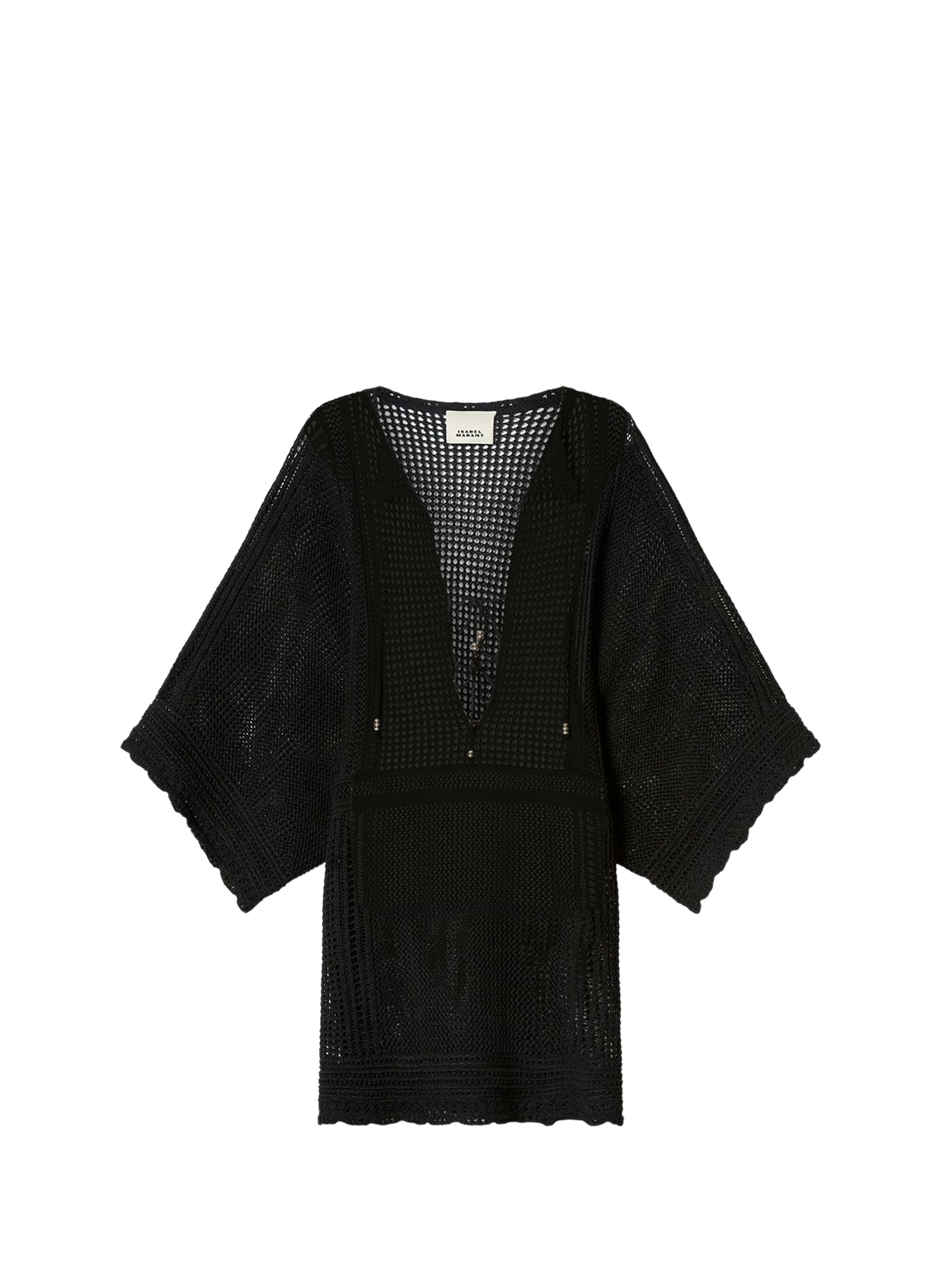 Loose-fitting short crochet dress Metina ISABEL MARANT Black