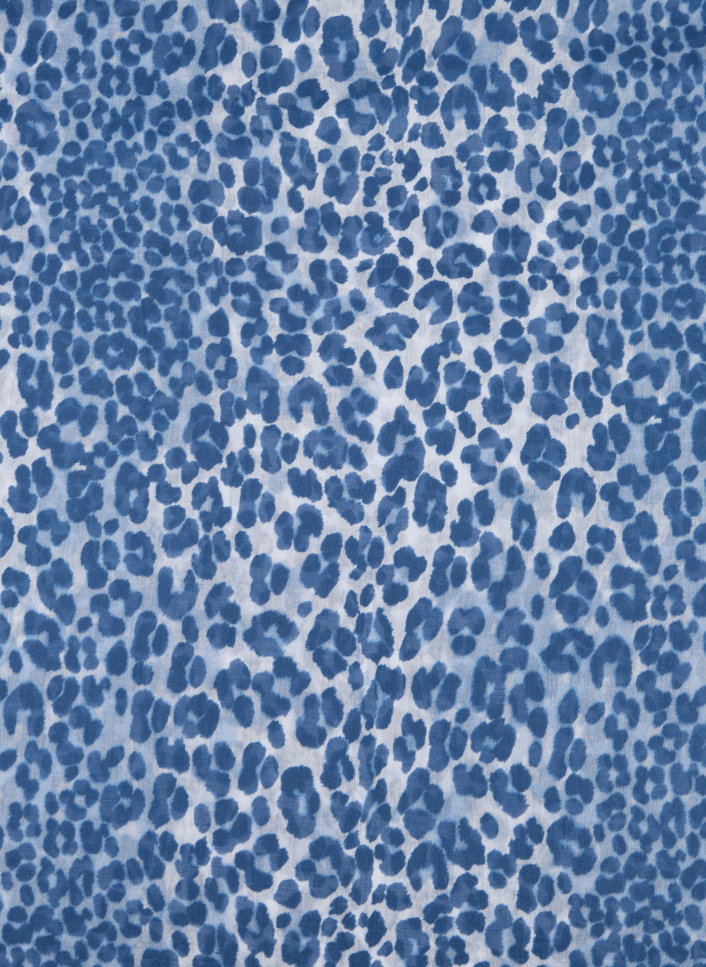 Printed cotton scarf SAISON 1865 Blue