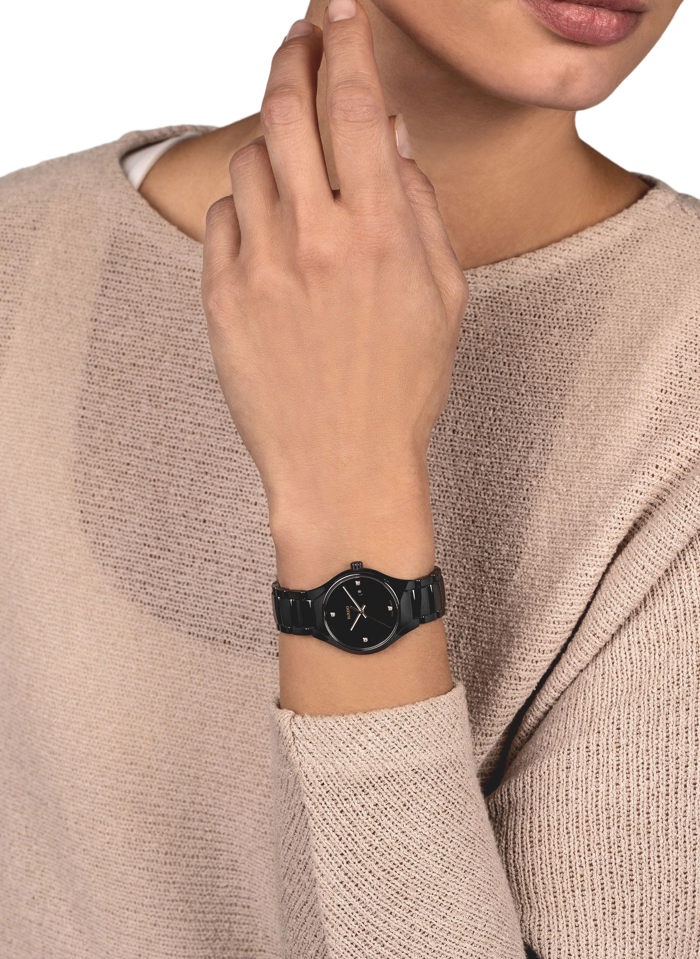 Montre quartz en céramique RADO Blanc