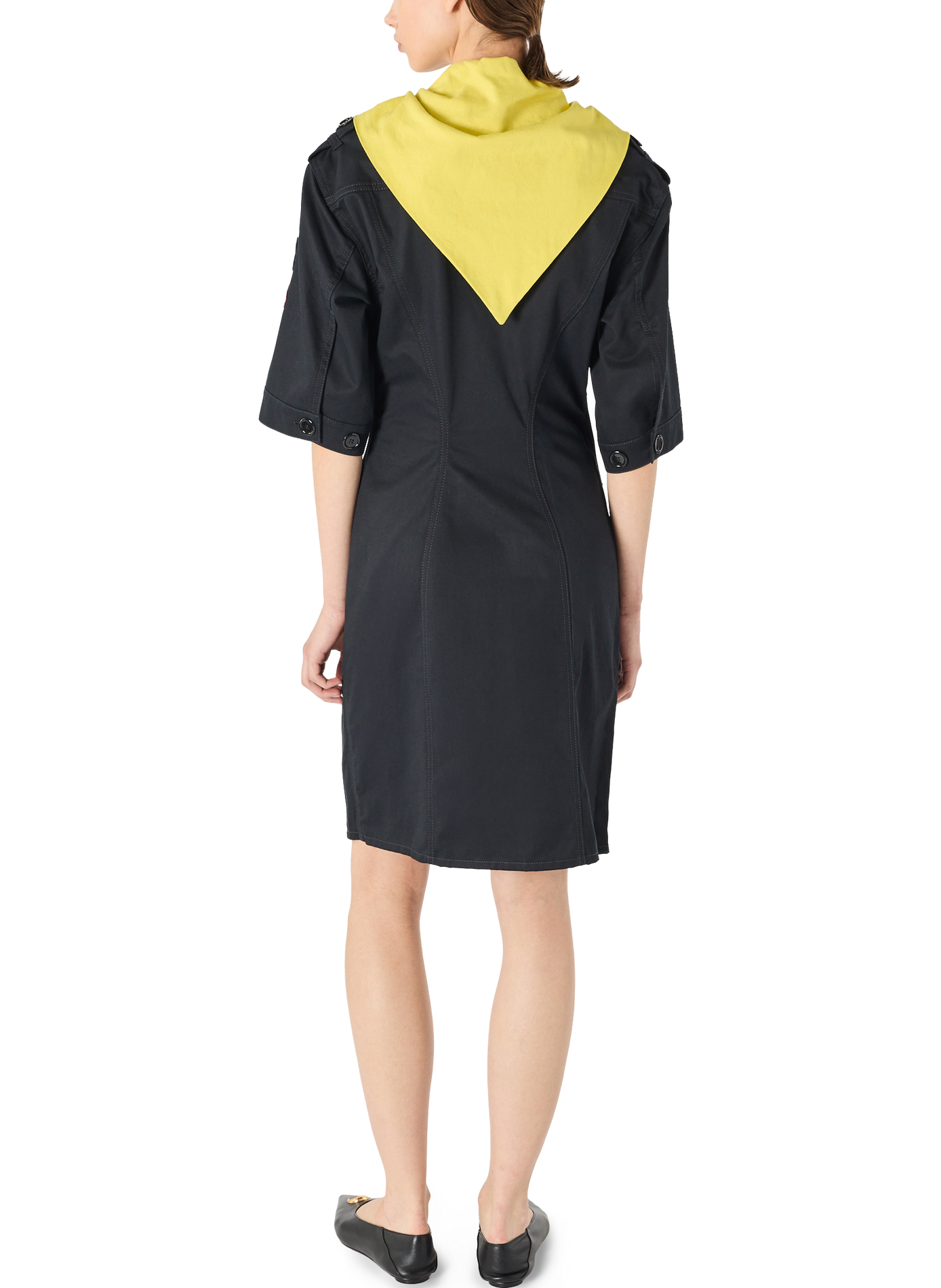 Mini-robe workwear scout MARINE SERRE Bleu