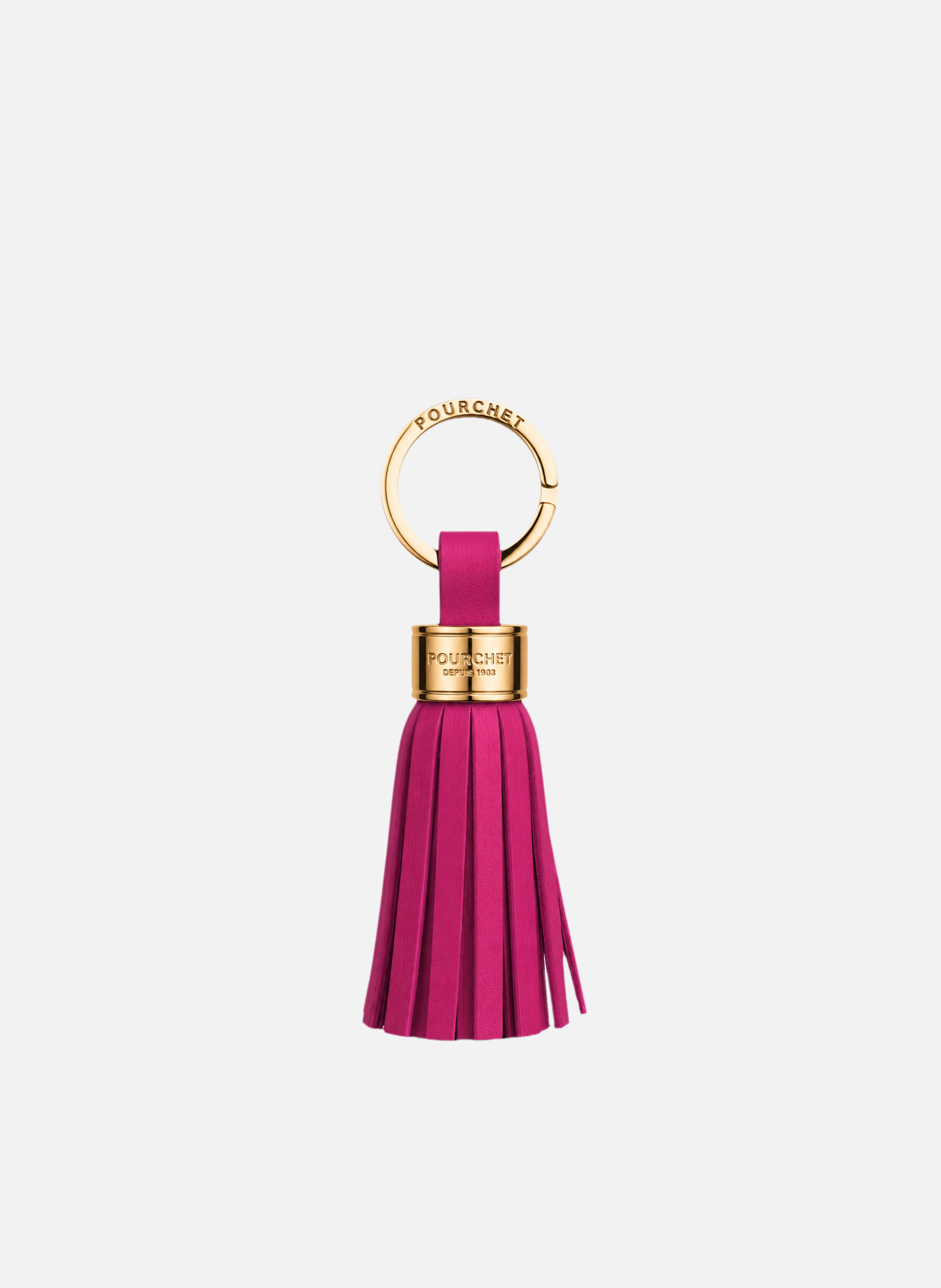 Accessoires | porte-clés en métal et cuir POURCHET Rose