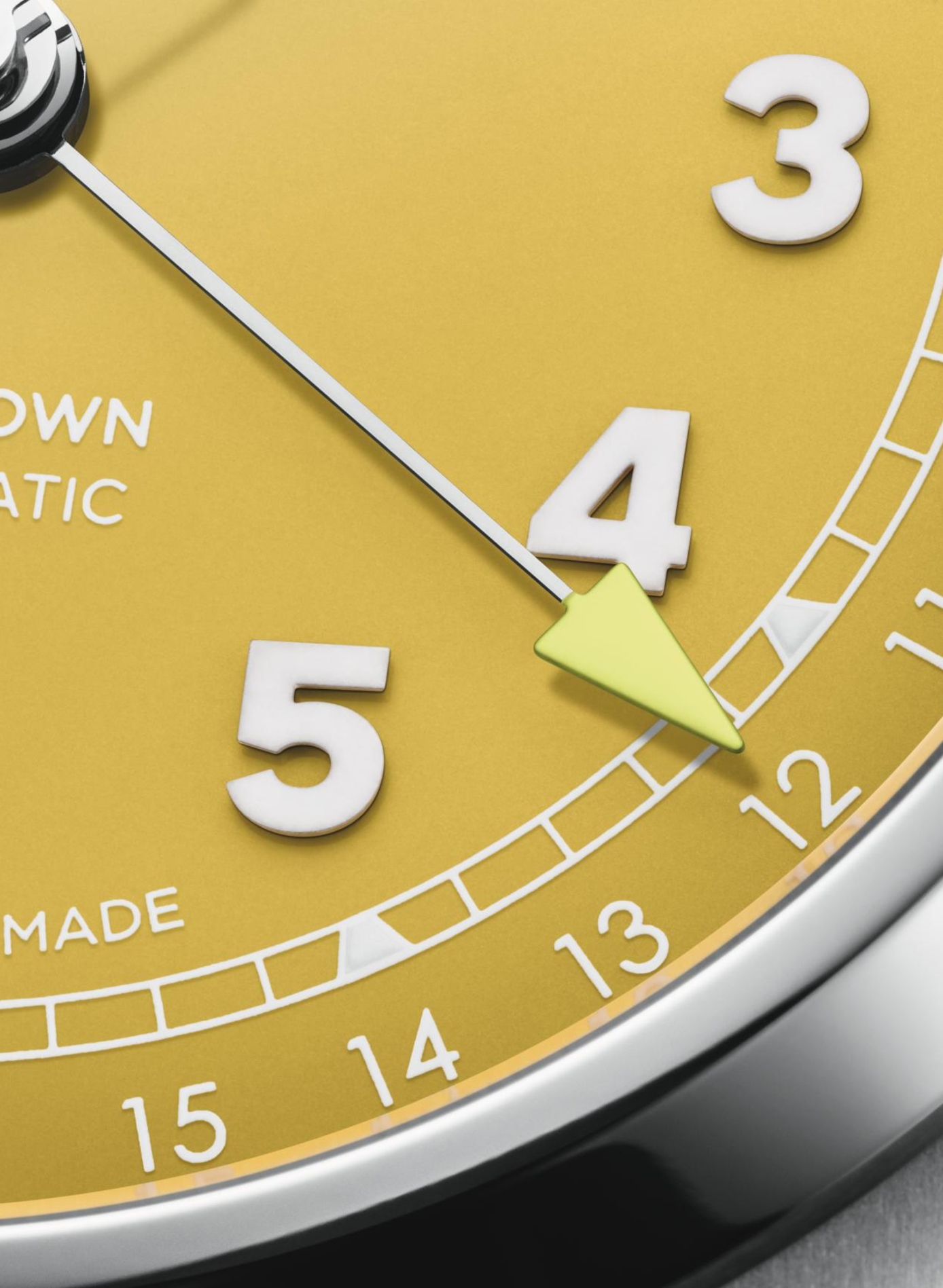 Montre automatique Oris Big Crown Pointer Date en acier inoxydable ORIS Jaune