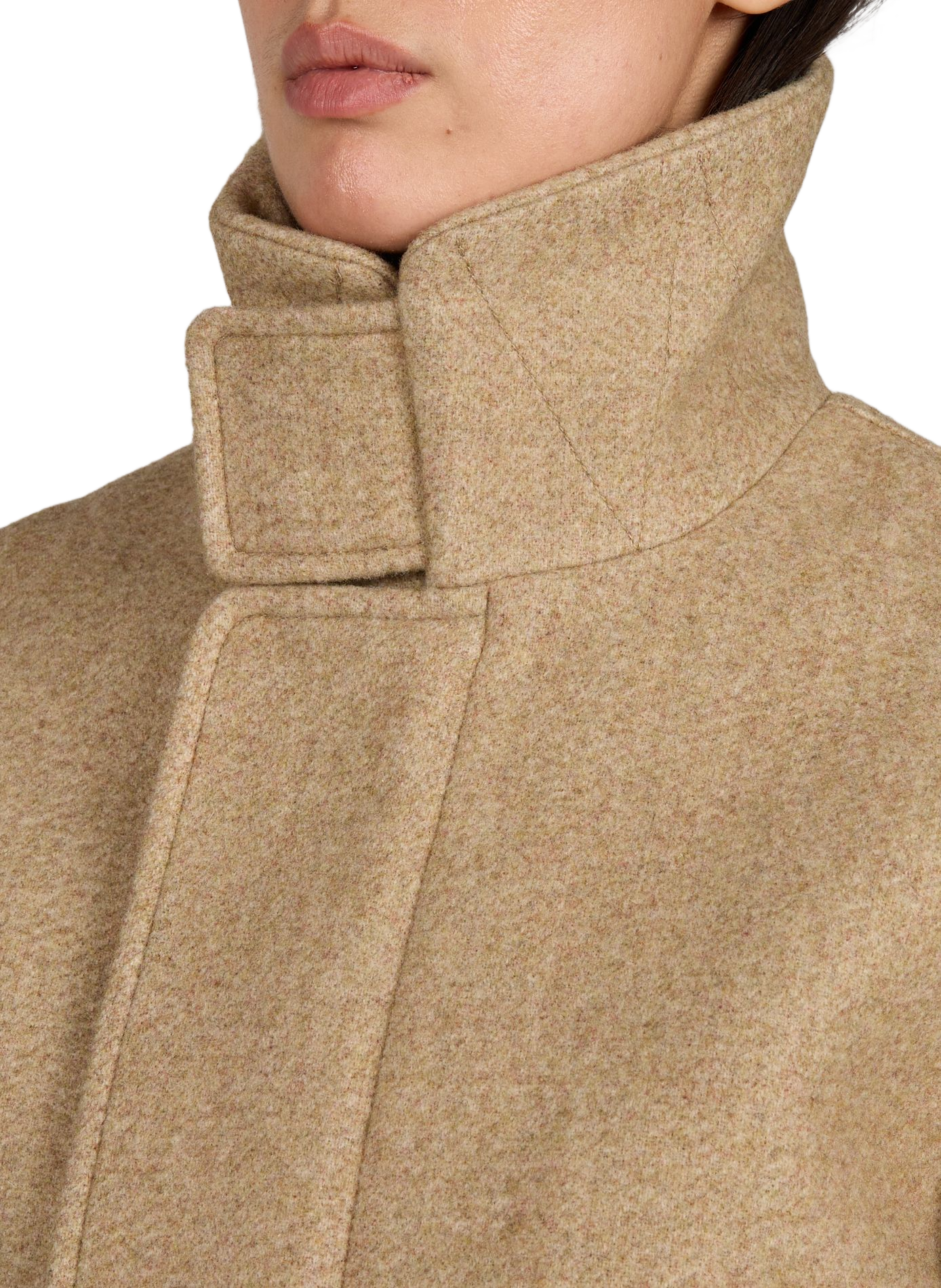 Short wool blend jacket VICTORIA BECKHAM Brown