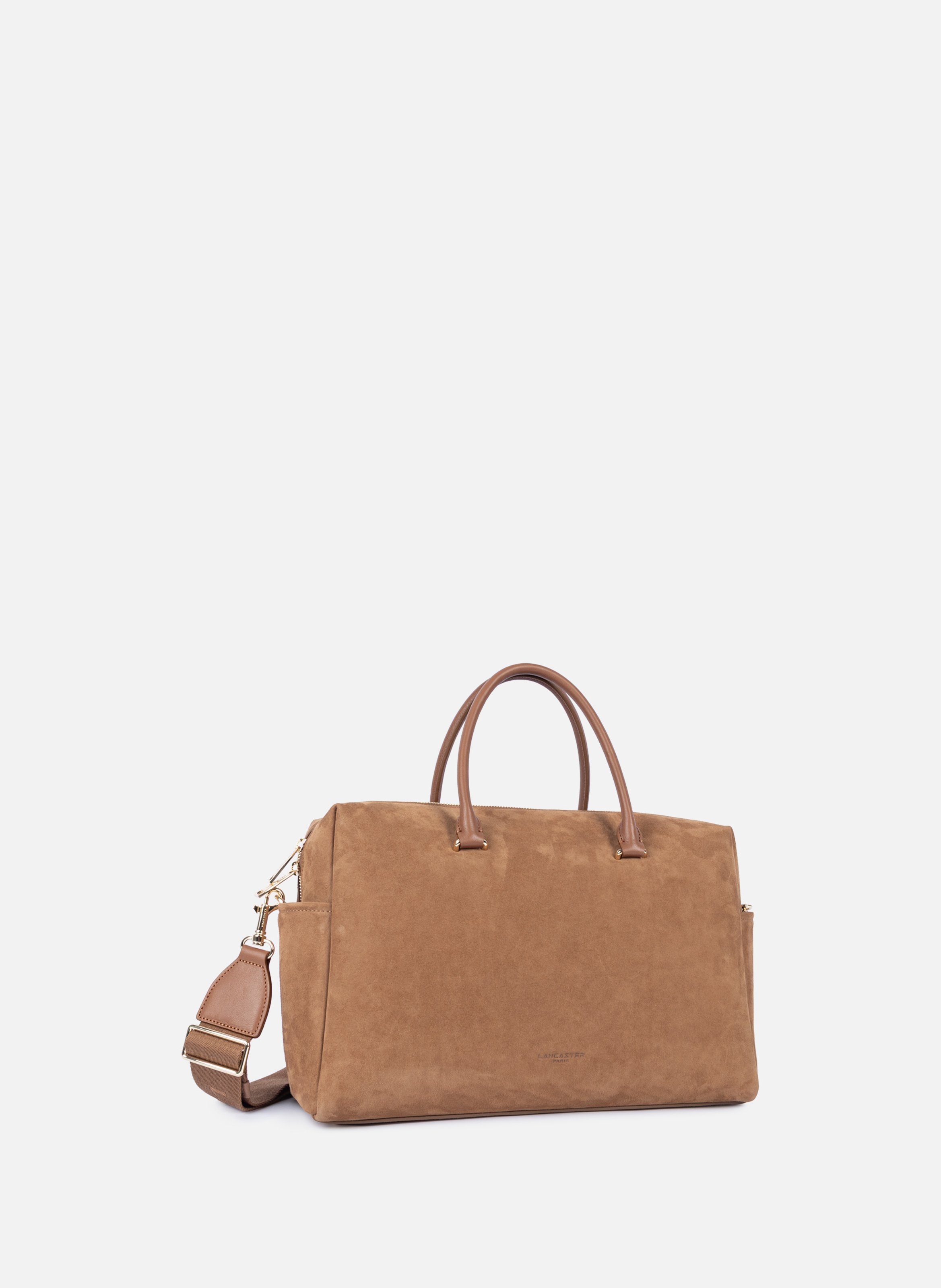 Handtas - suède kubus LANCASTER Bruin