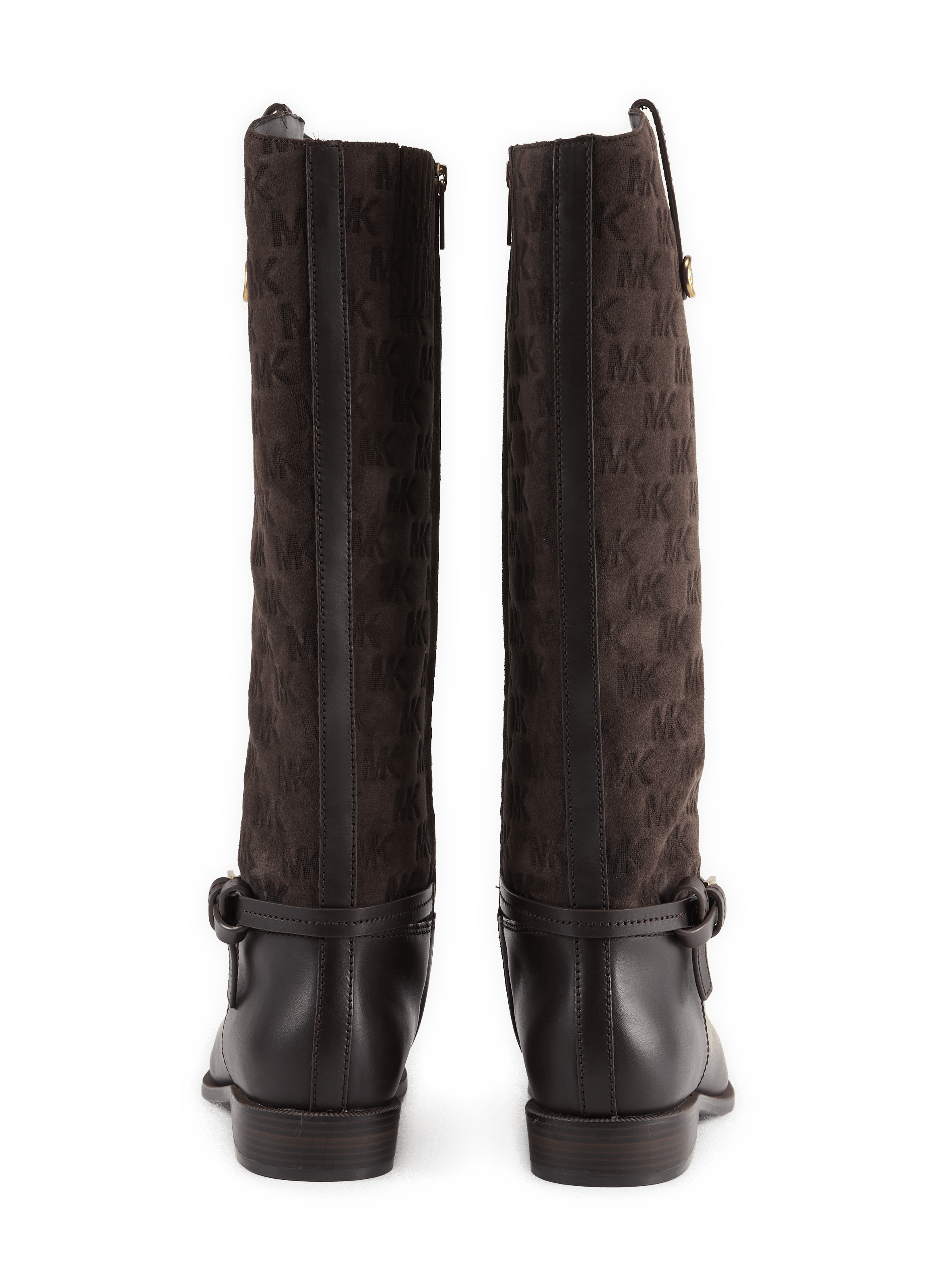 Two-tone leather boots MICHAEL KORS Brown