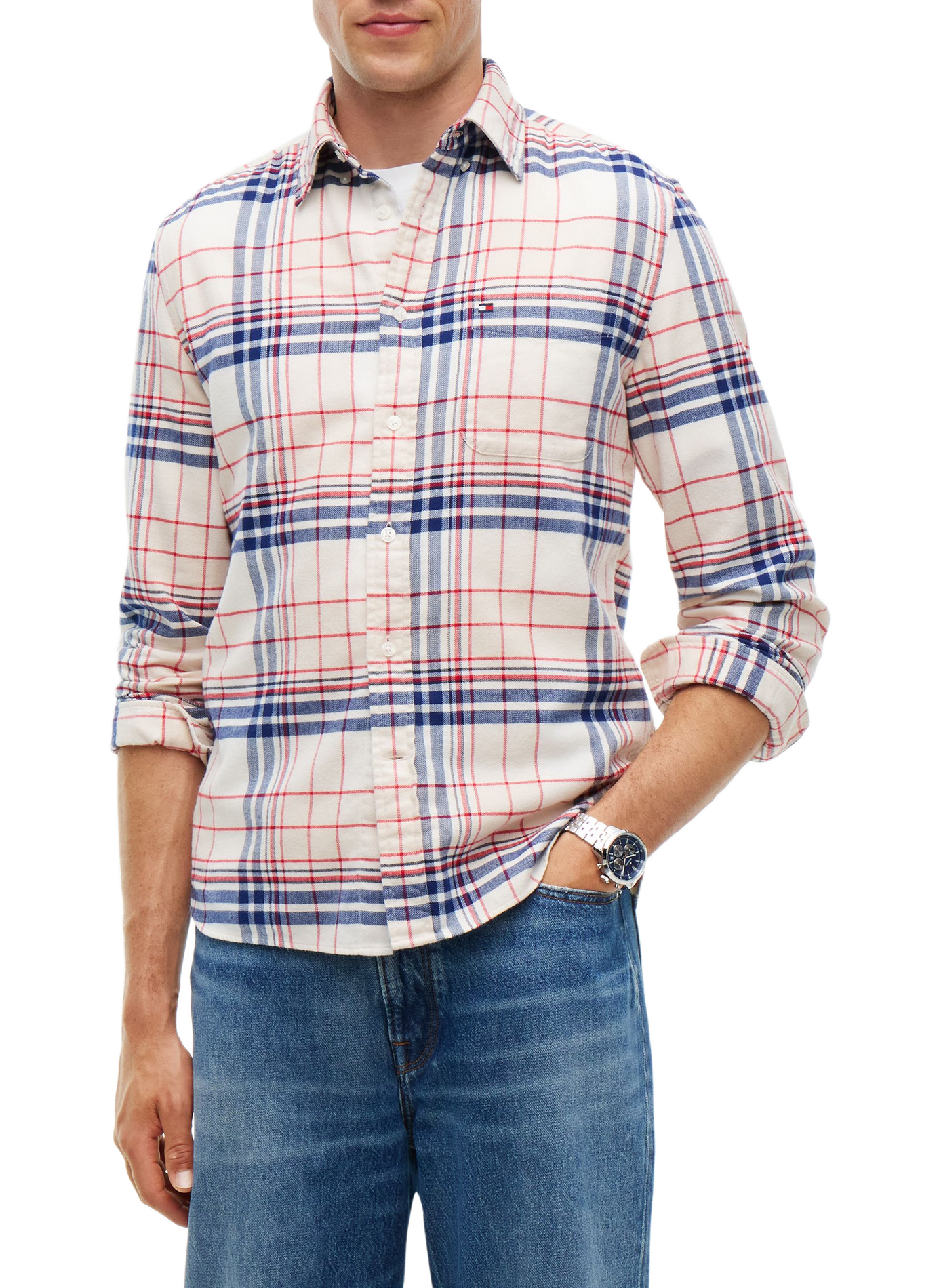 Chemise droite à carreaux TOMMY HILFIGER Multicolour