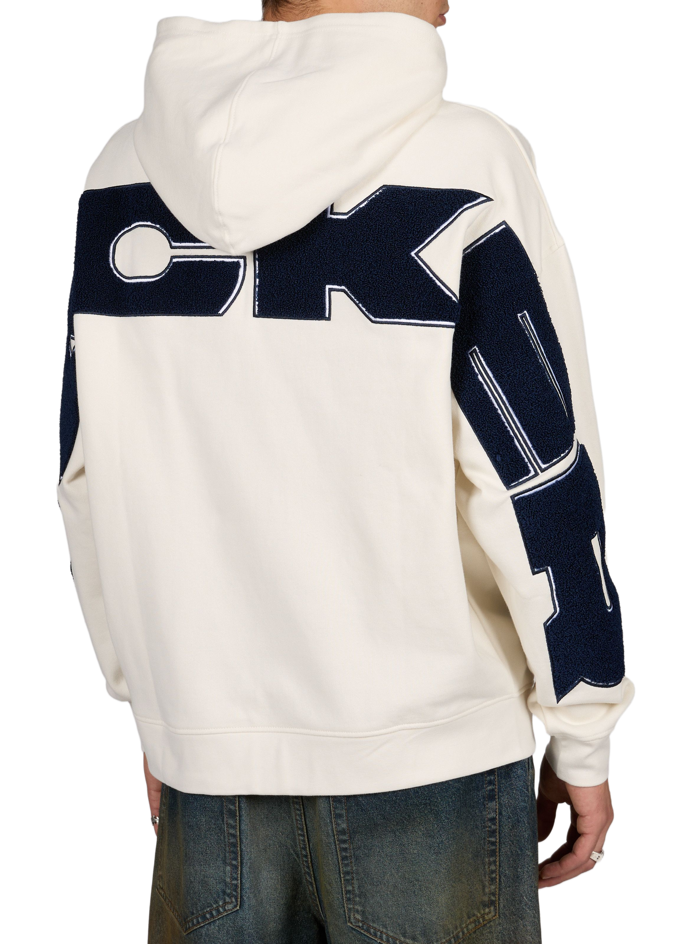 Gerade geschnittener Hoodie aus Baumwolle JACKER. Beige
