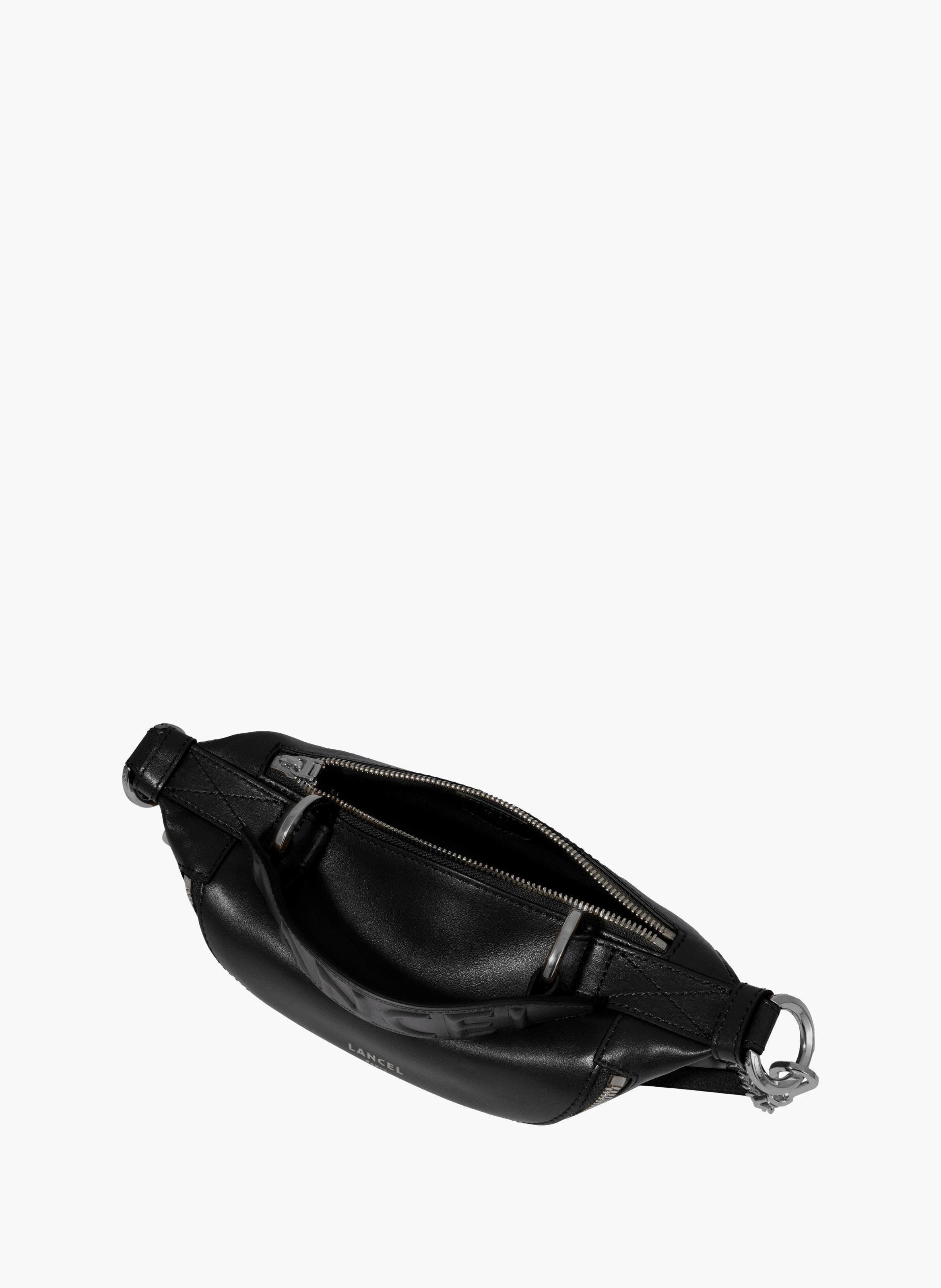 Kleine crossbodytas "Origami" van Lancel in leer. LANCEL Zwart