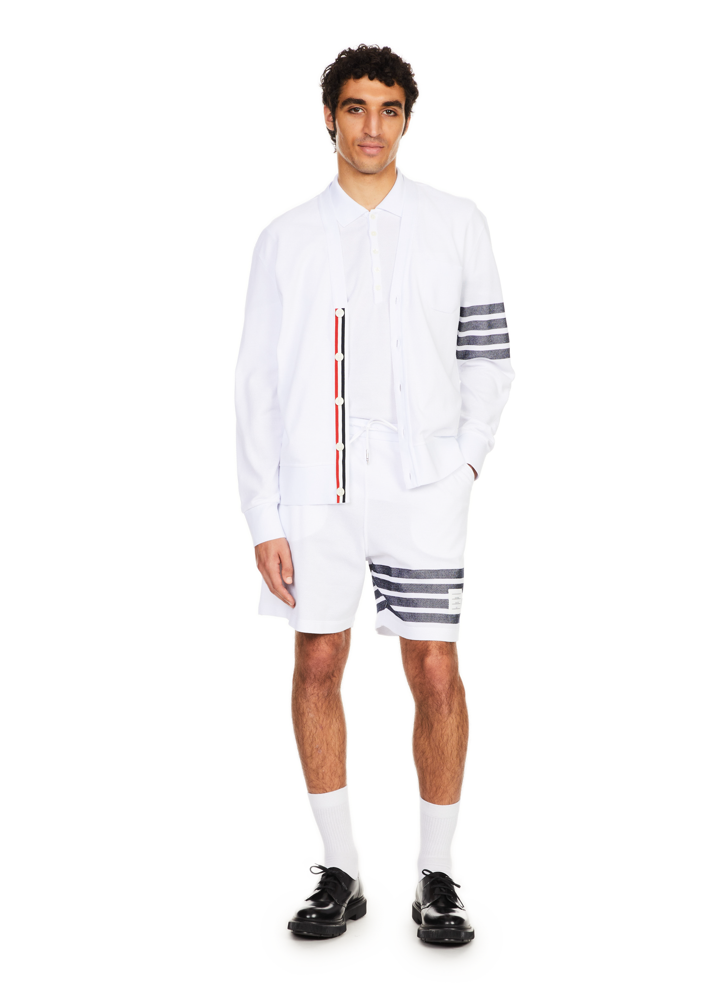 Piqué shorts THOM BROWNE White