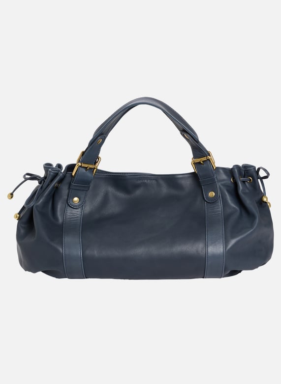 Sac Gerard Darel 24h Bleu Marine Sac à Main 24h En Cuir Gerard