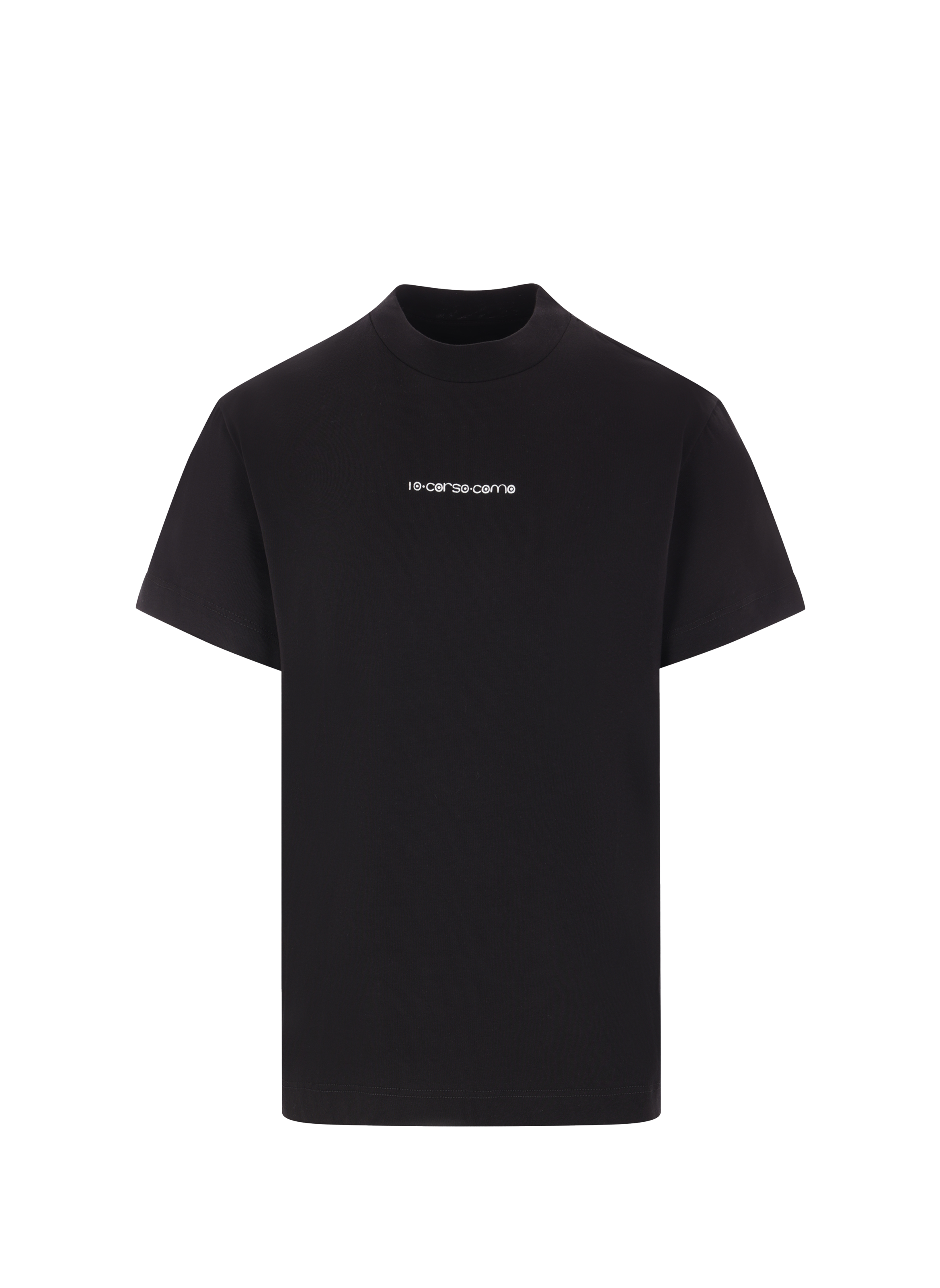 10 CORSO COMO Cotton round-neck T-shirt Black