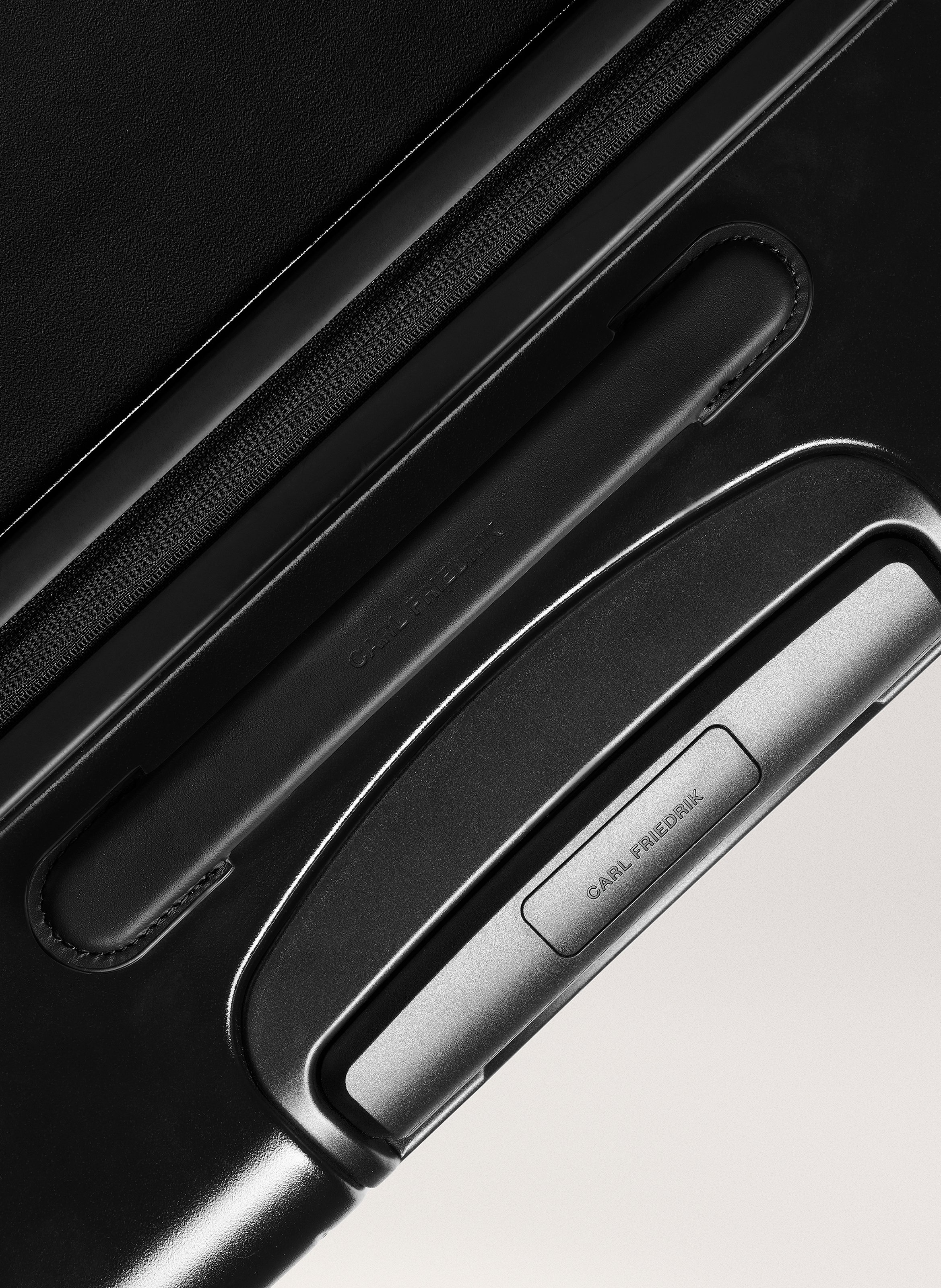 Valise 'the large check-in' en polycarbonate à fermeture zippée CARL FRIEDRIK Noir