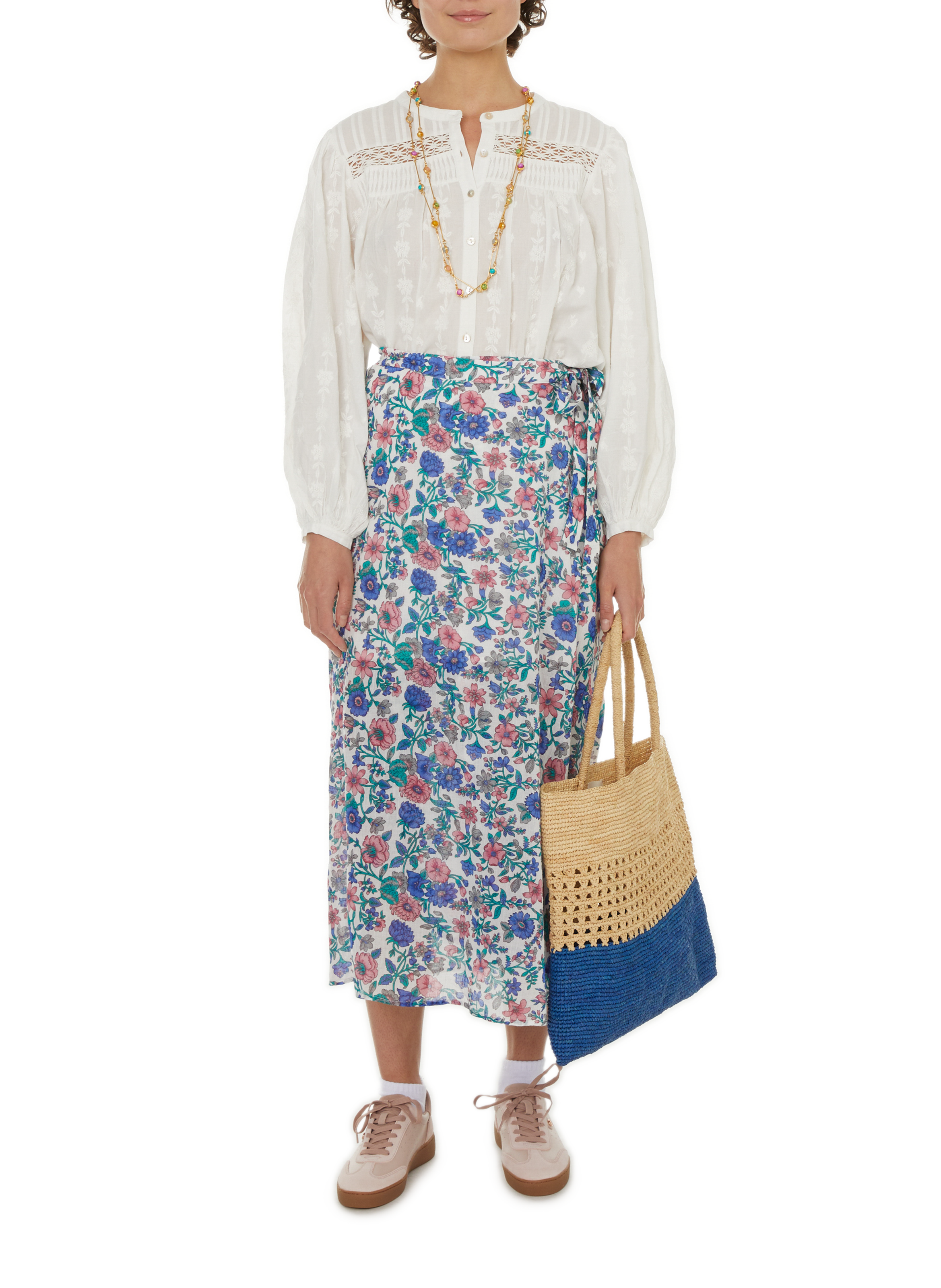 Raffia beach bag  SAISON 1865 Multicolour