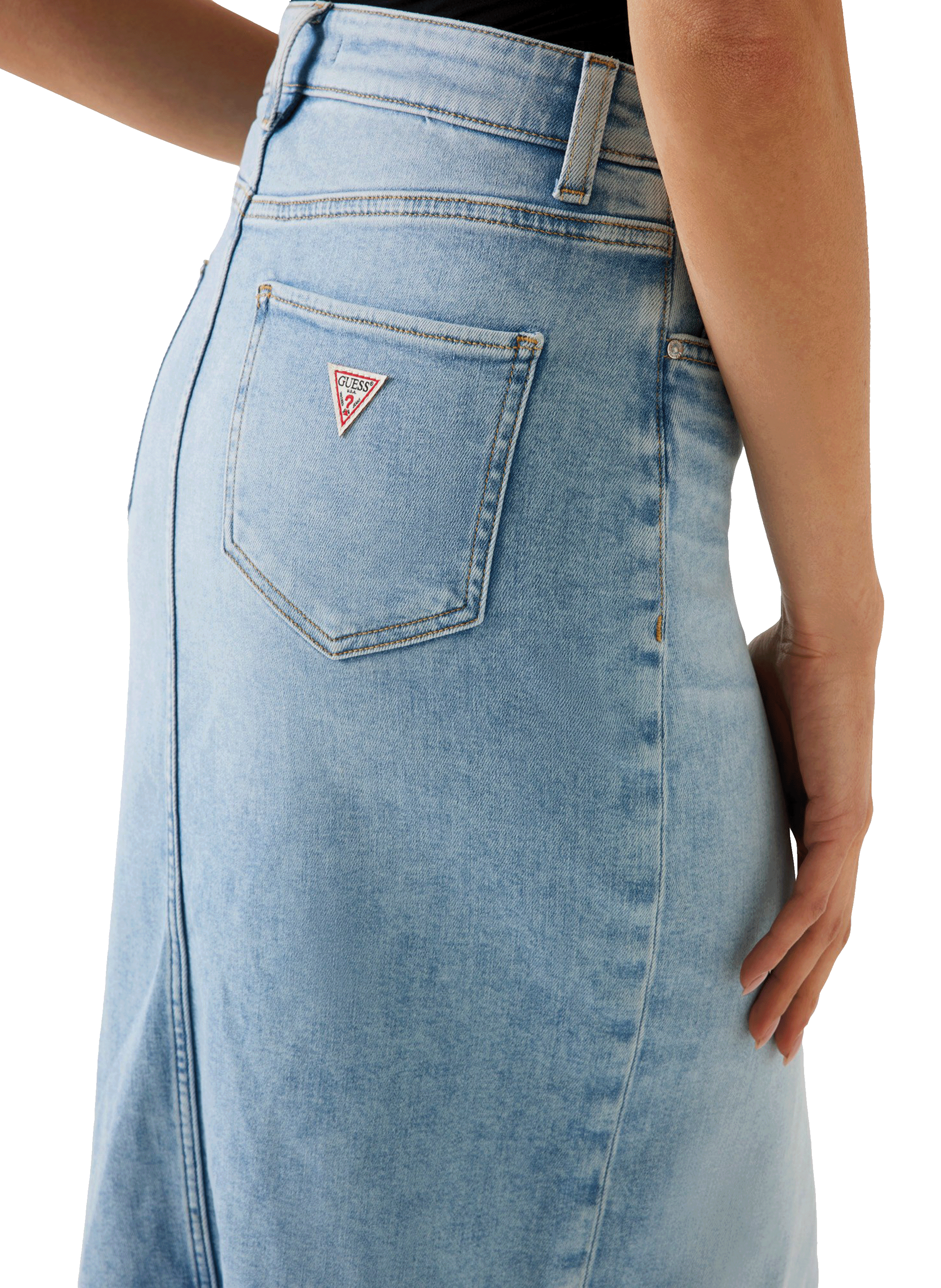 Jupe mila en jean GUESS Bleu