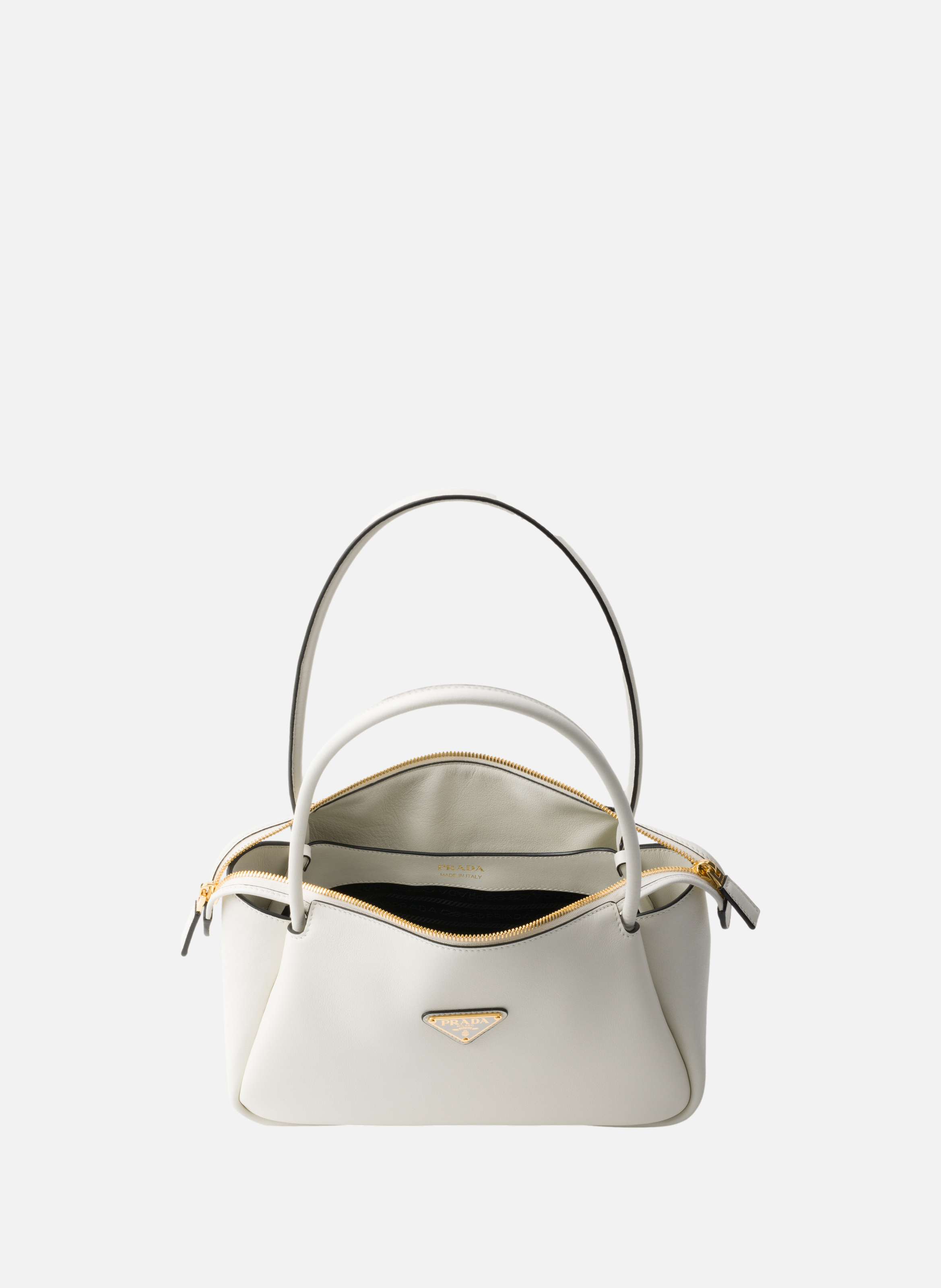Sac à bandoulière prada darling en cuir PRADA Blanc