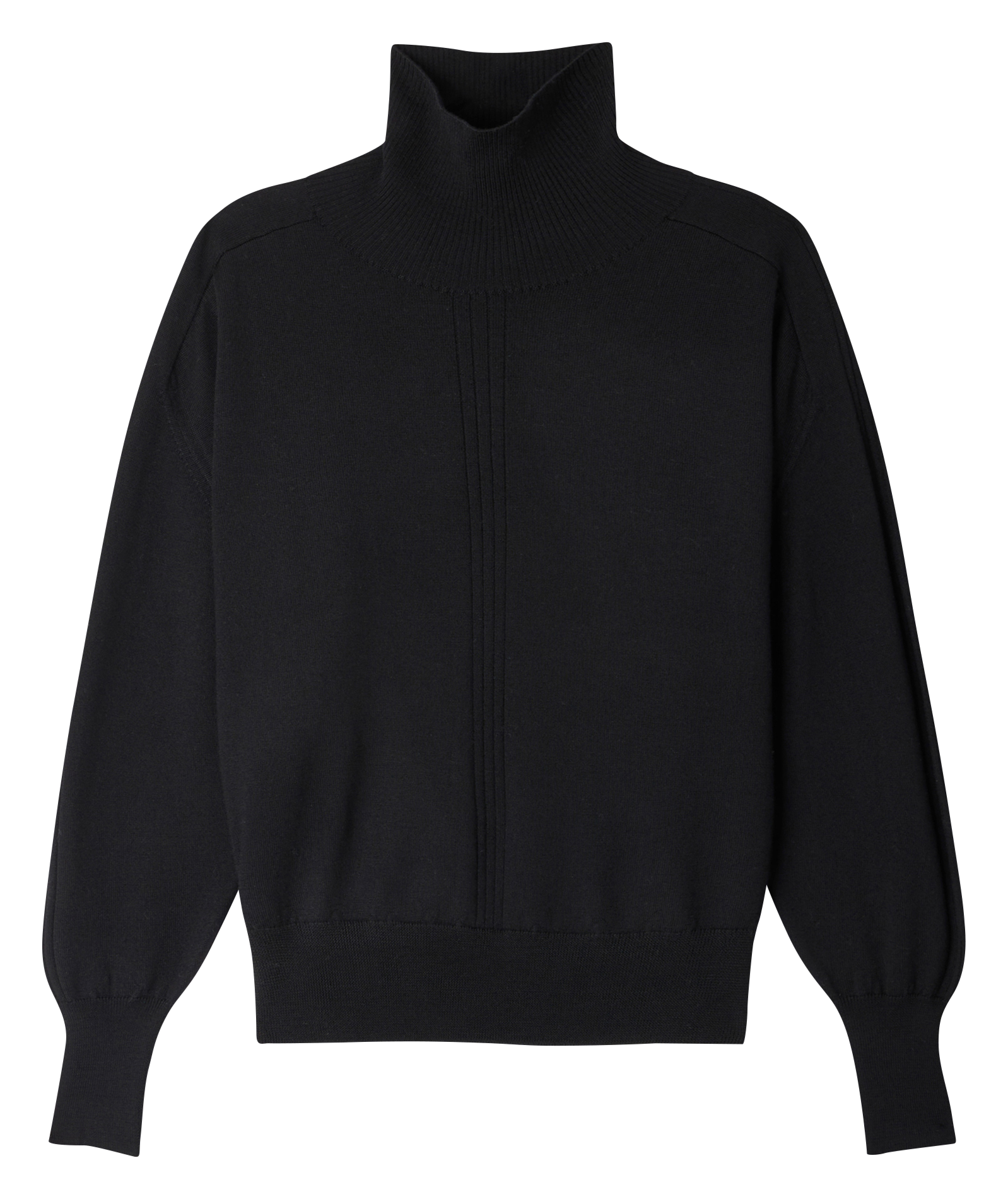 Col roulé en laine nord SOEUR Noir