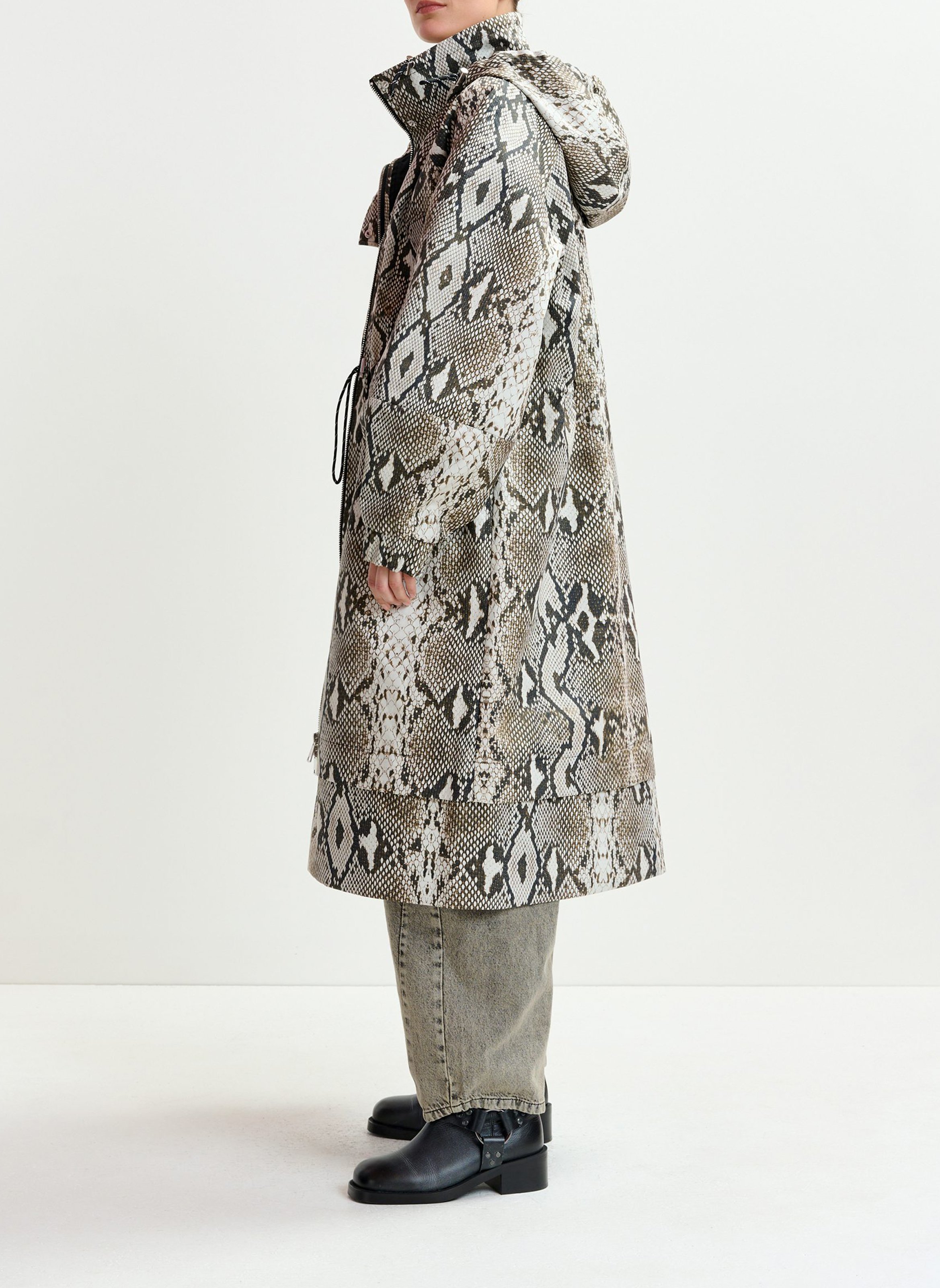 Parka col montant en coton identify ESSENTIEL ANTWERP Vert