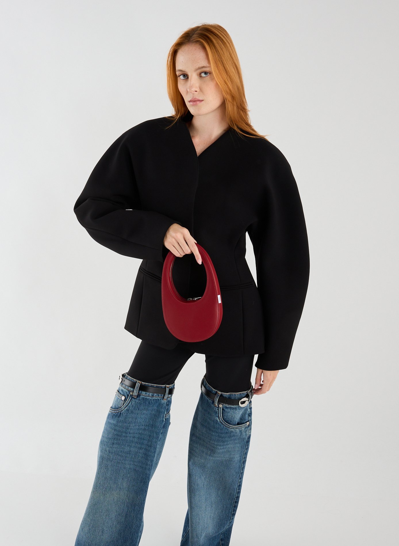 Swipe mini leather handbag COPERNI Red