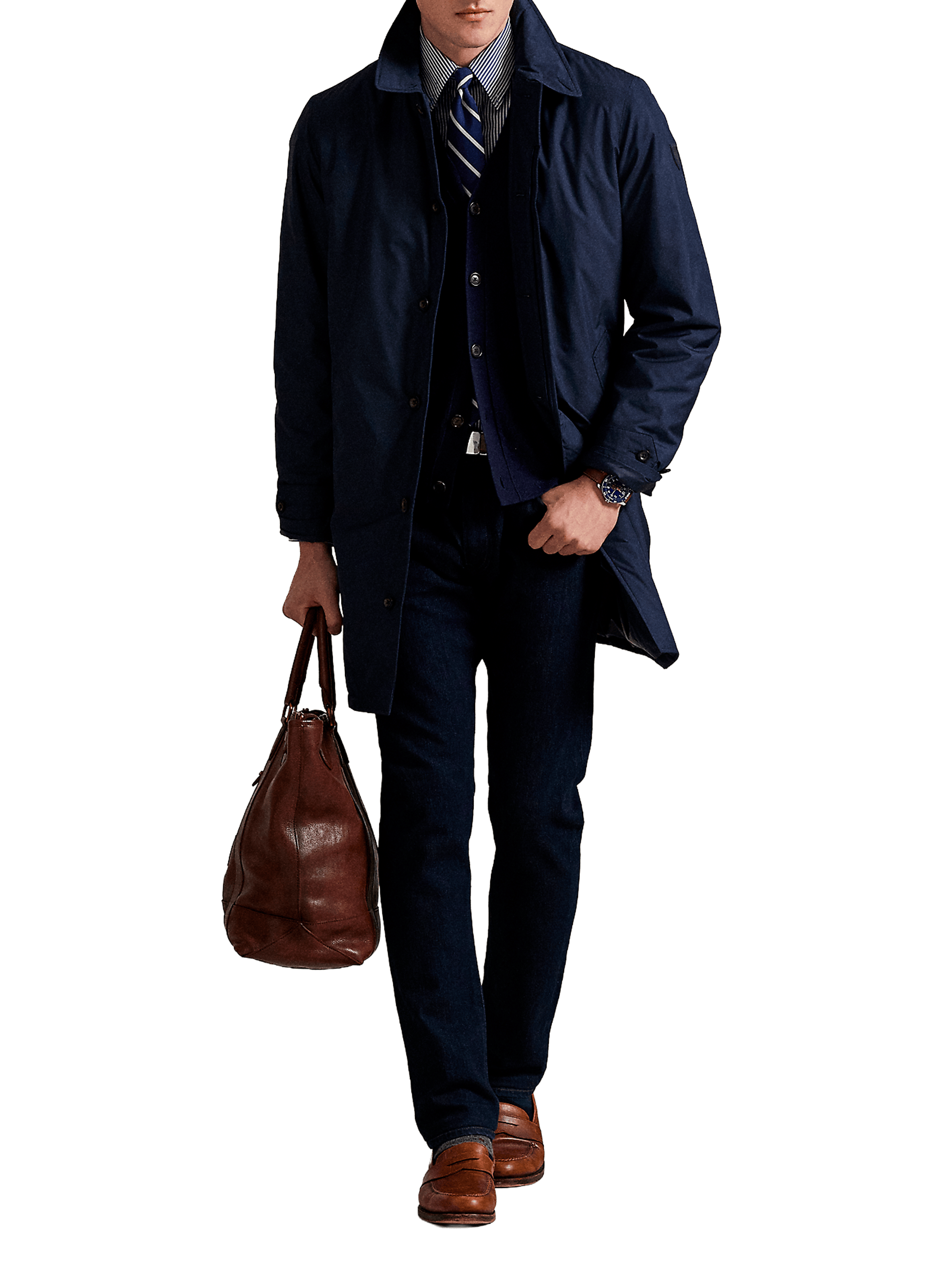 Straight jacket with classic collar POLO RALPH LAUREN Blue