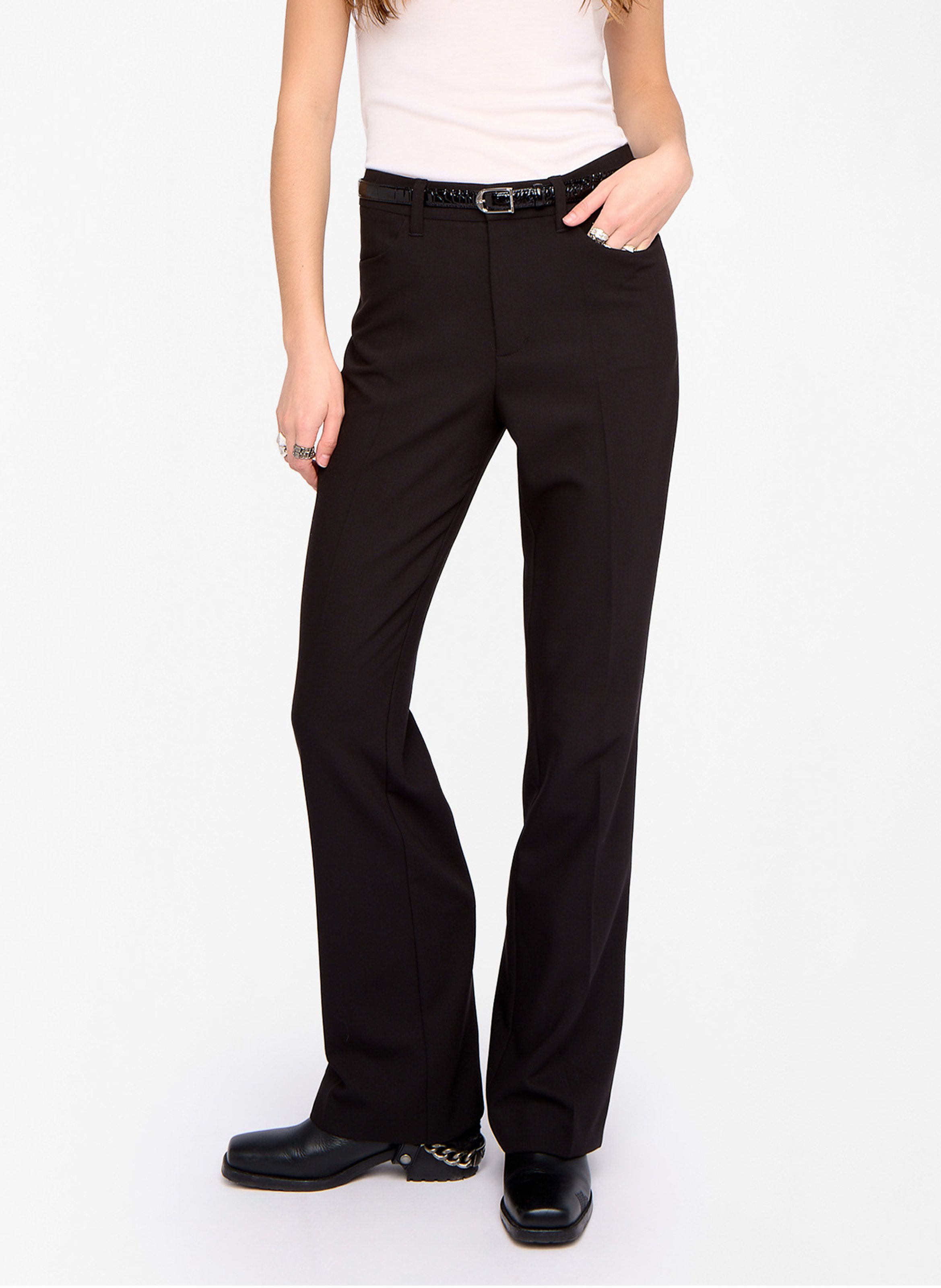 Pantalon tailleur droit pistol ZADIG&VOLTAIRE Noir