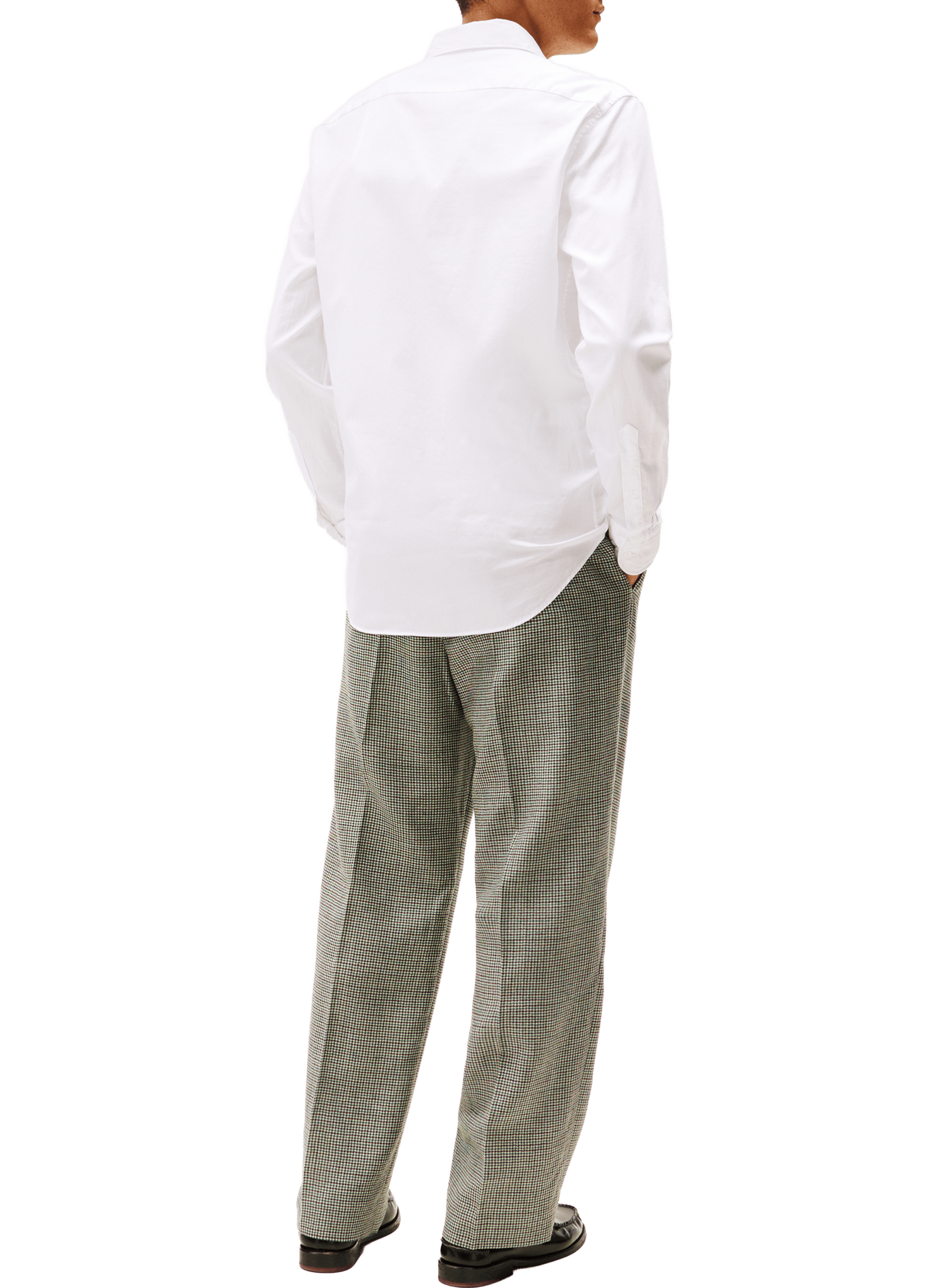 Chemise manches longues à motif en coton  TOMMY HILFIGER Blanc