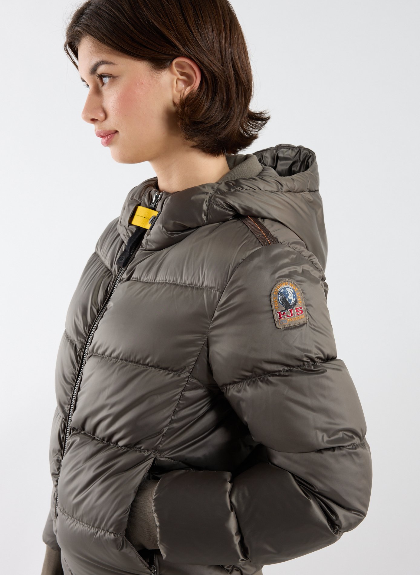 Doudoune à capuche Mariah  PARAJUMPERS Gris