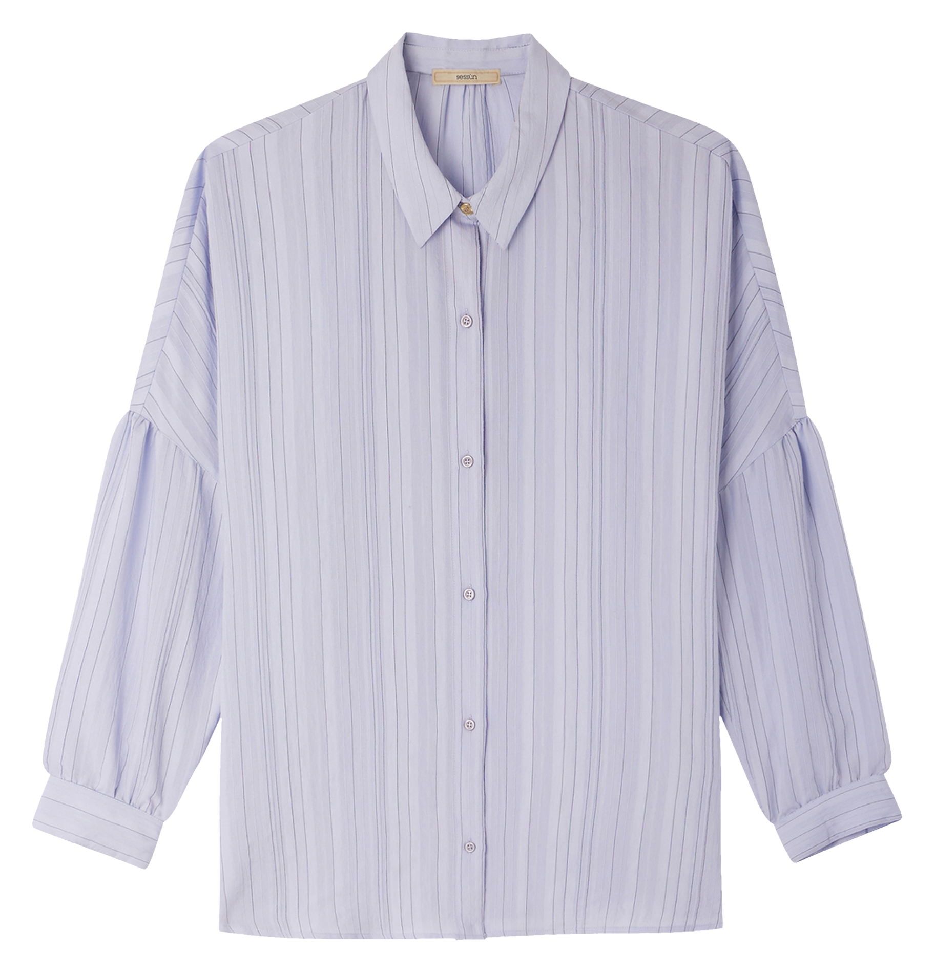 Chemise oversize rayée botan SESSUN Bleu