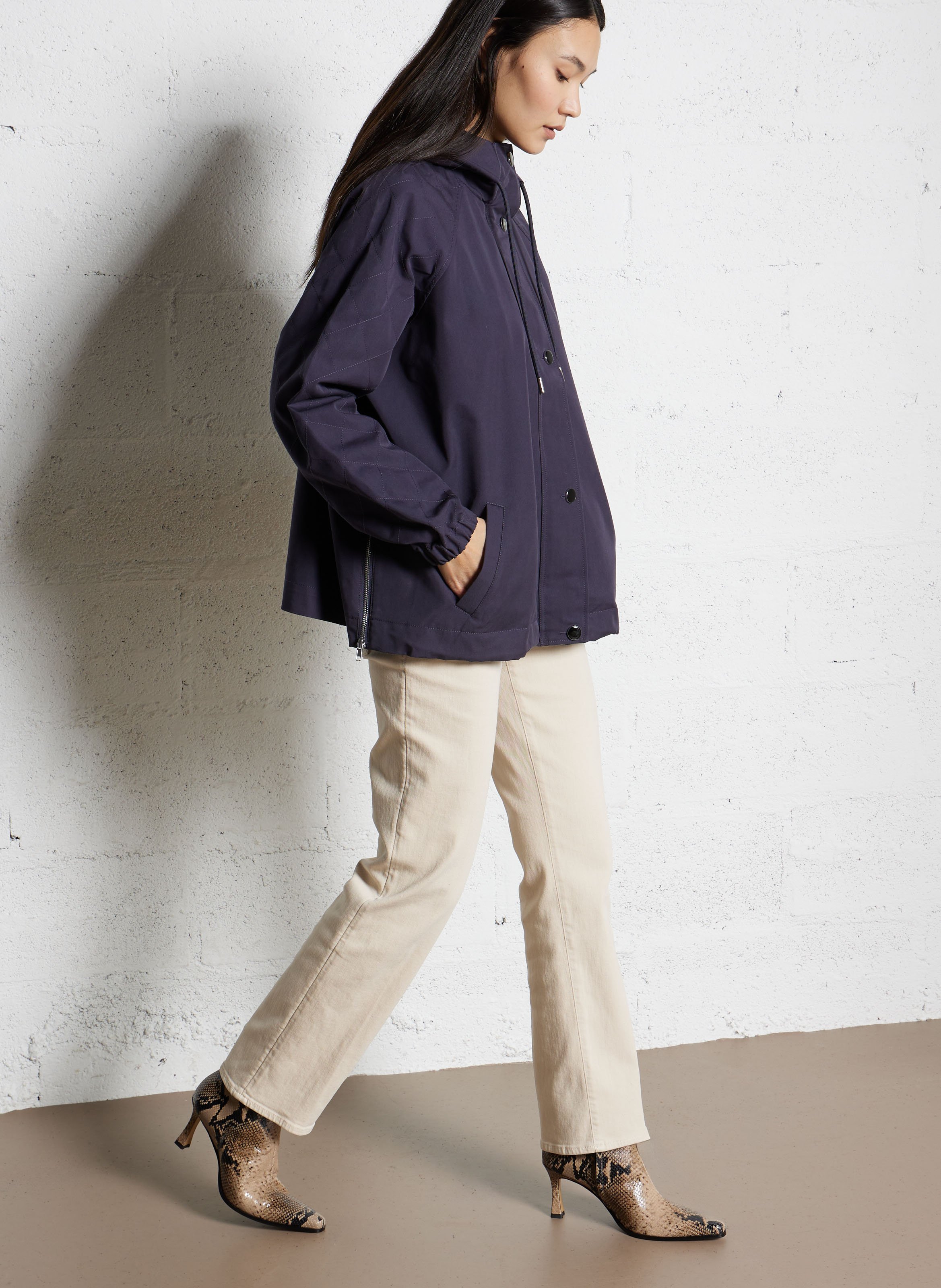 Bottines en cuir imprimé n°713 RIVECOUR Marron