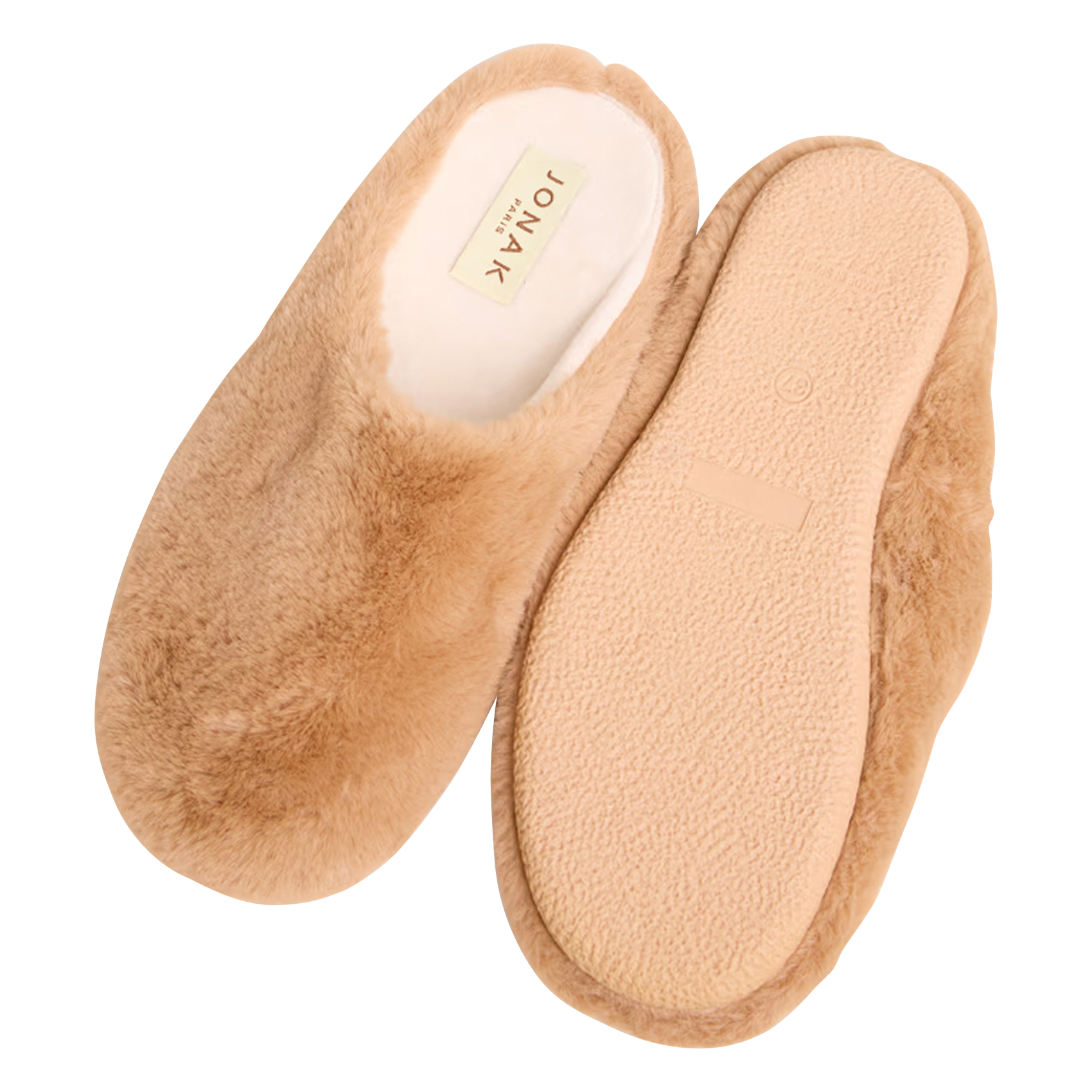 Chaussons effet fourrure jude JONAK Marron