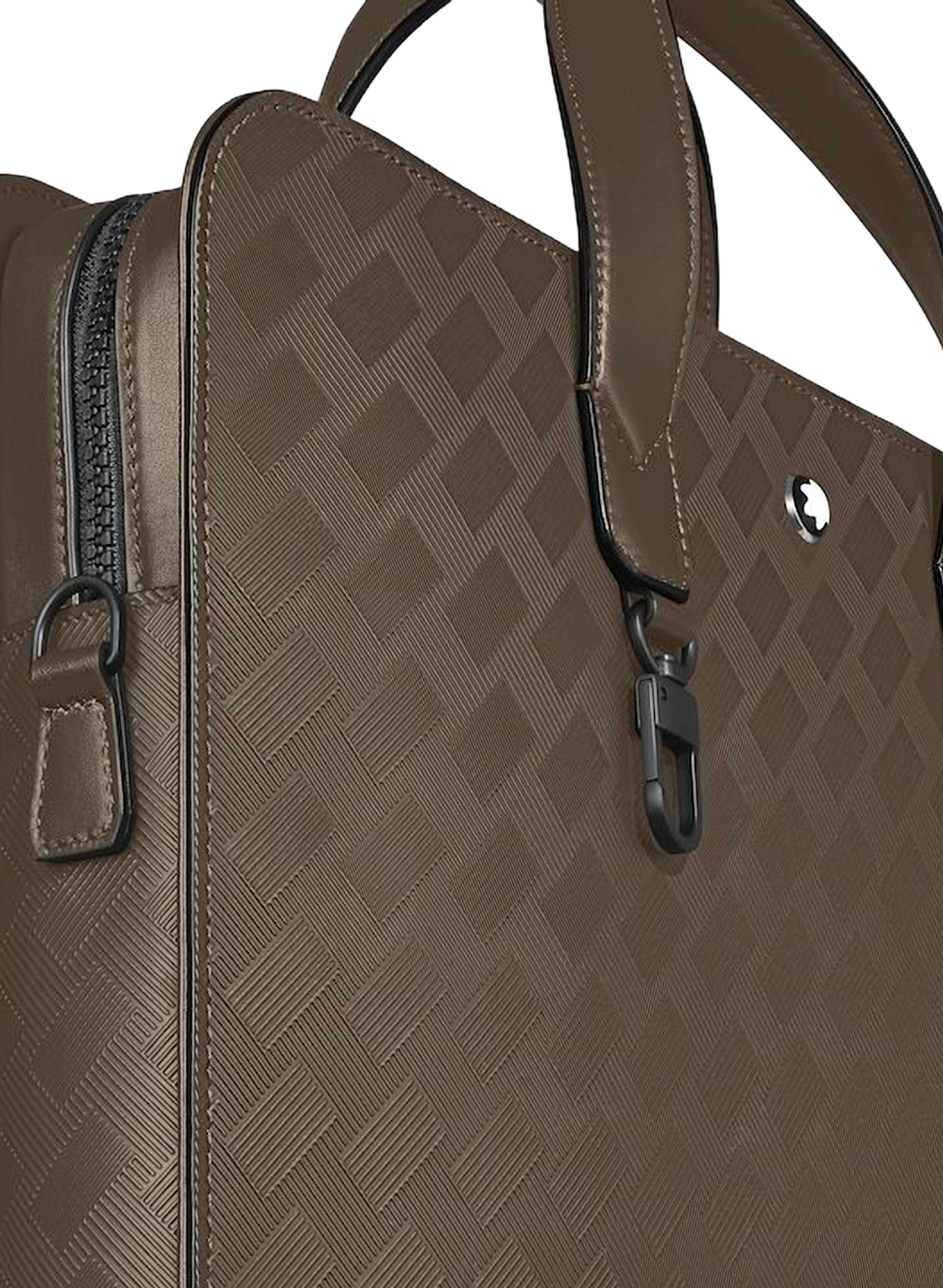 Porte-documents en cuir texturé MONTBLANC Marron