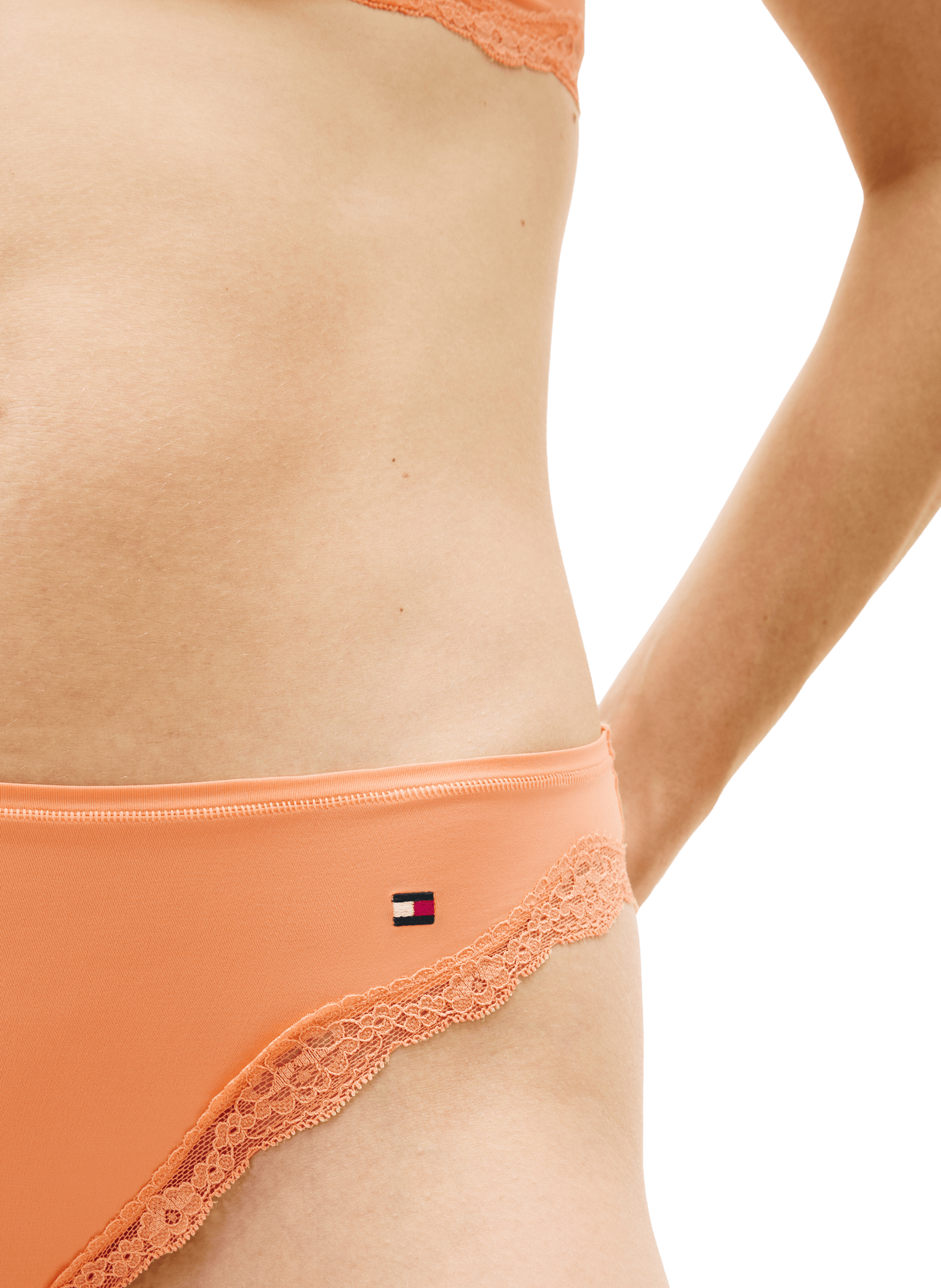 Microfiber high-cut briefs TOMMY HILFIGER Orange