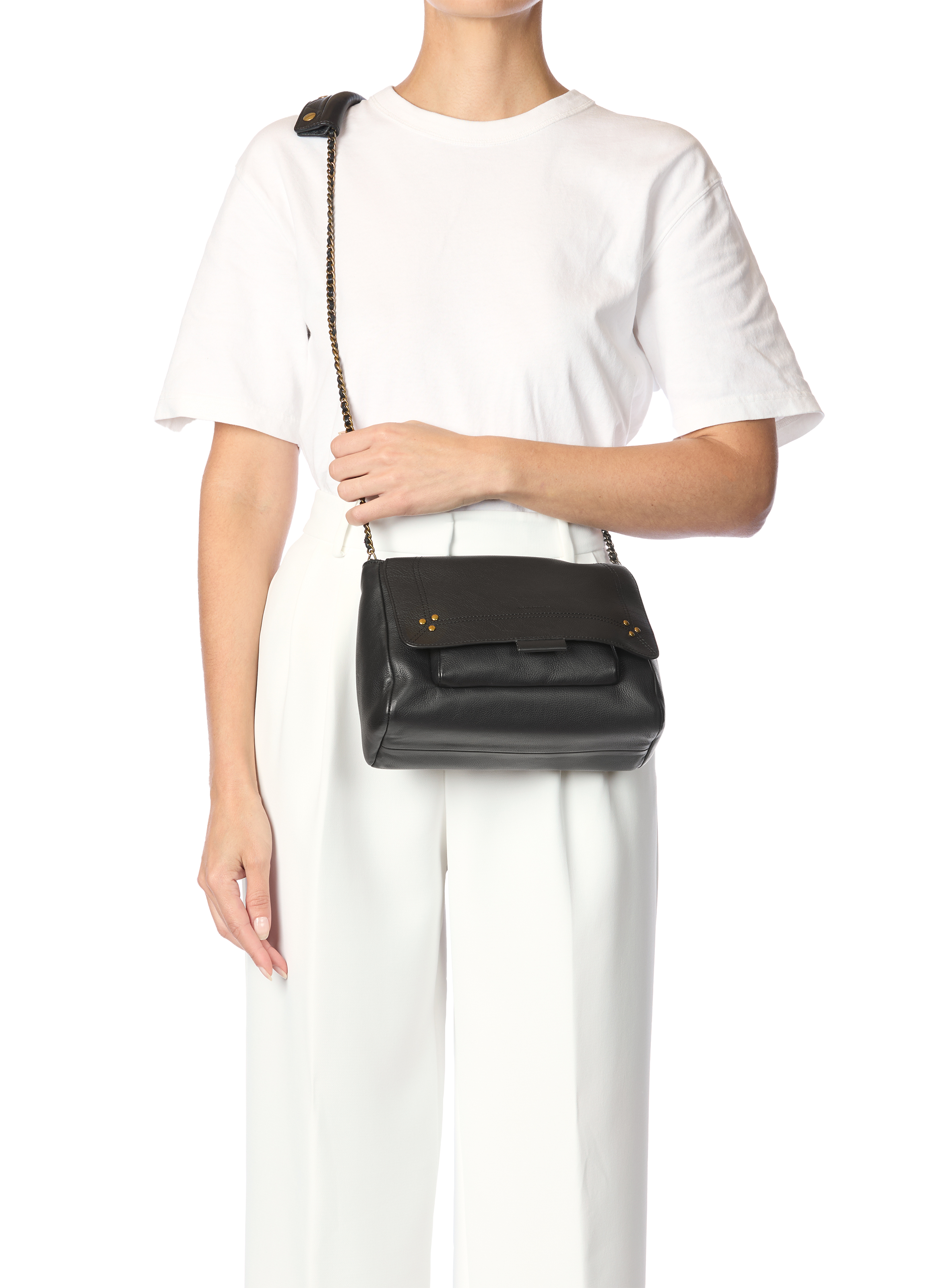 Lulu leather shoulder bag JÉRÔME DREYFUSS Black