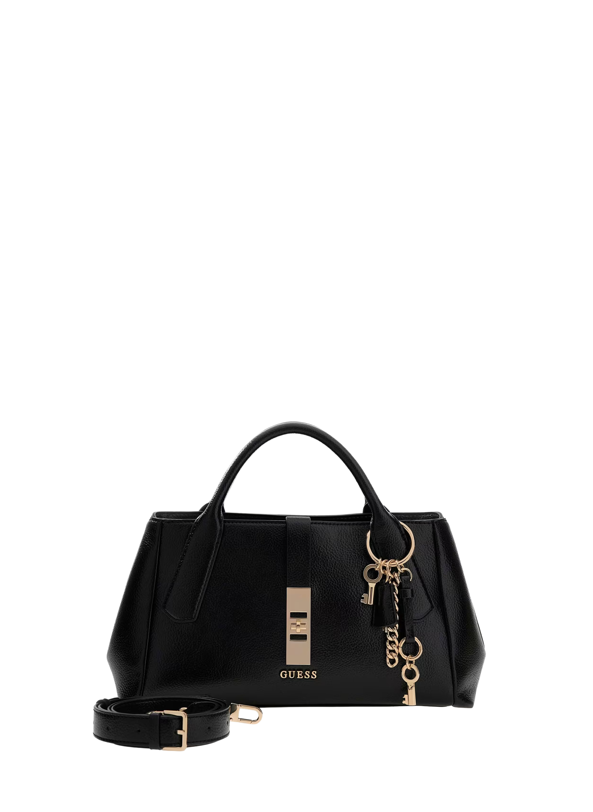 Handbag with leather-effect charms GUESS Black
