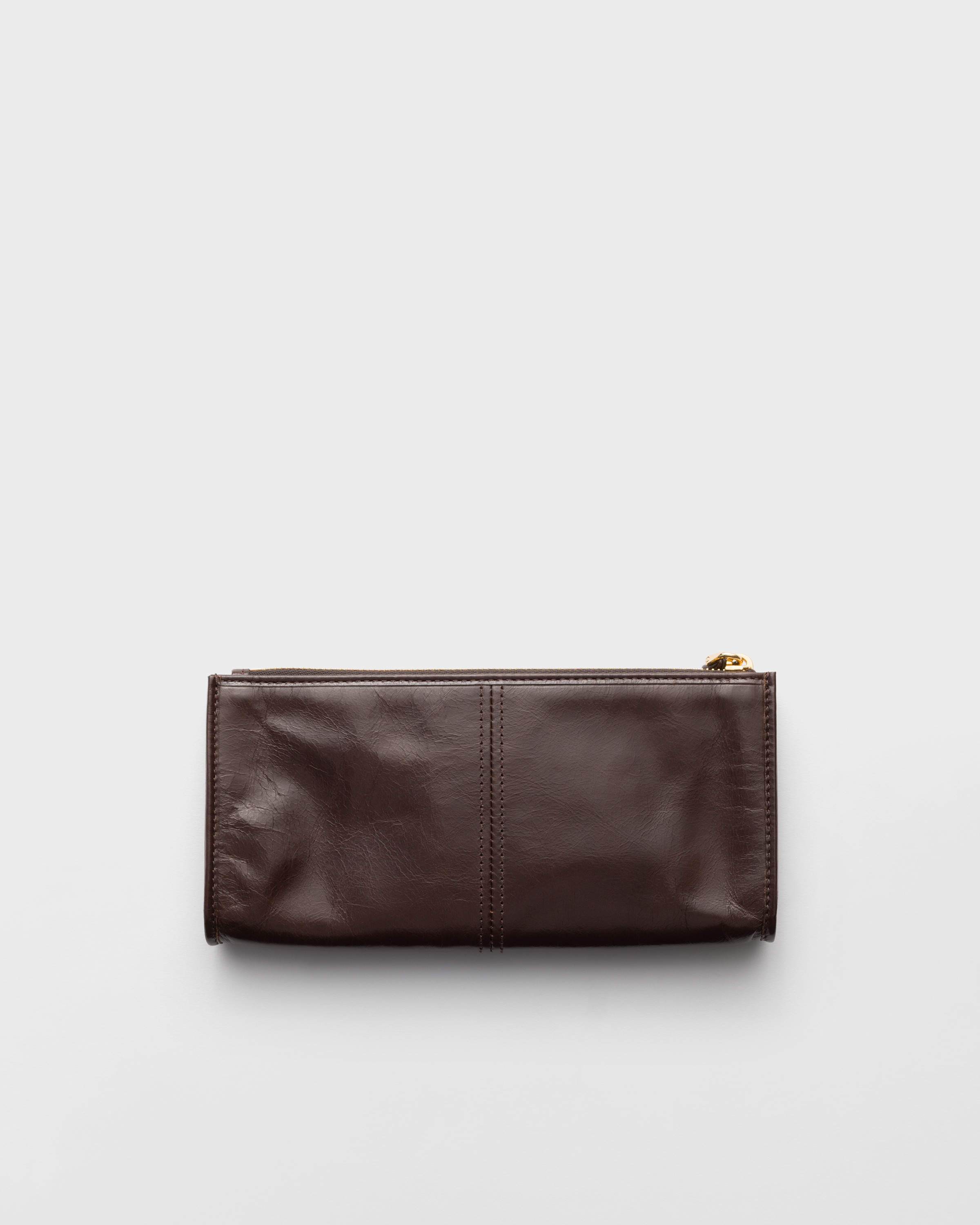 Pochette en cuir PRADA Marron