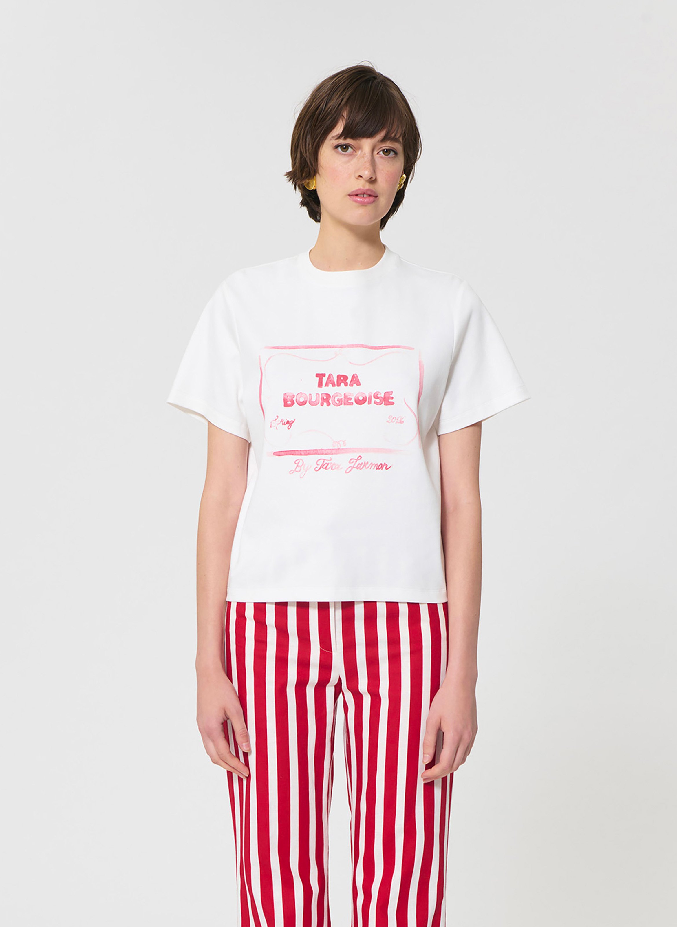 T-shirt tarabow TARA JARMON Blanc