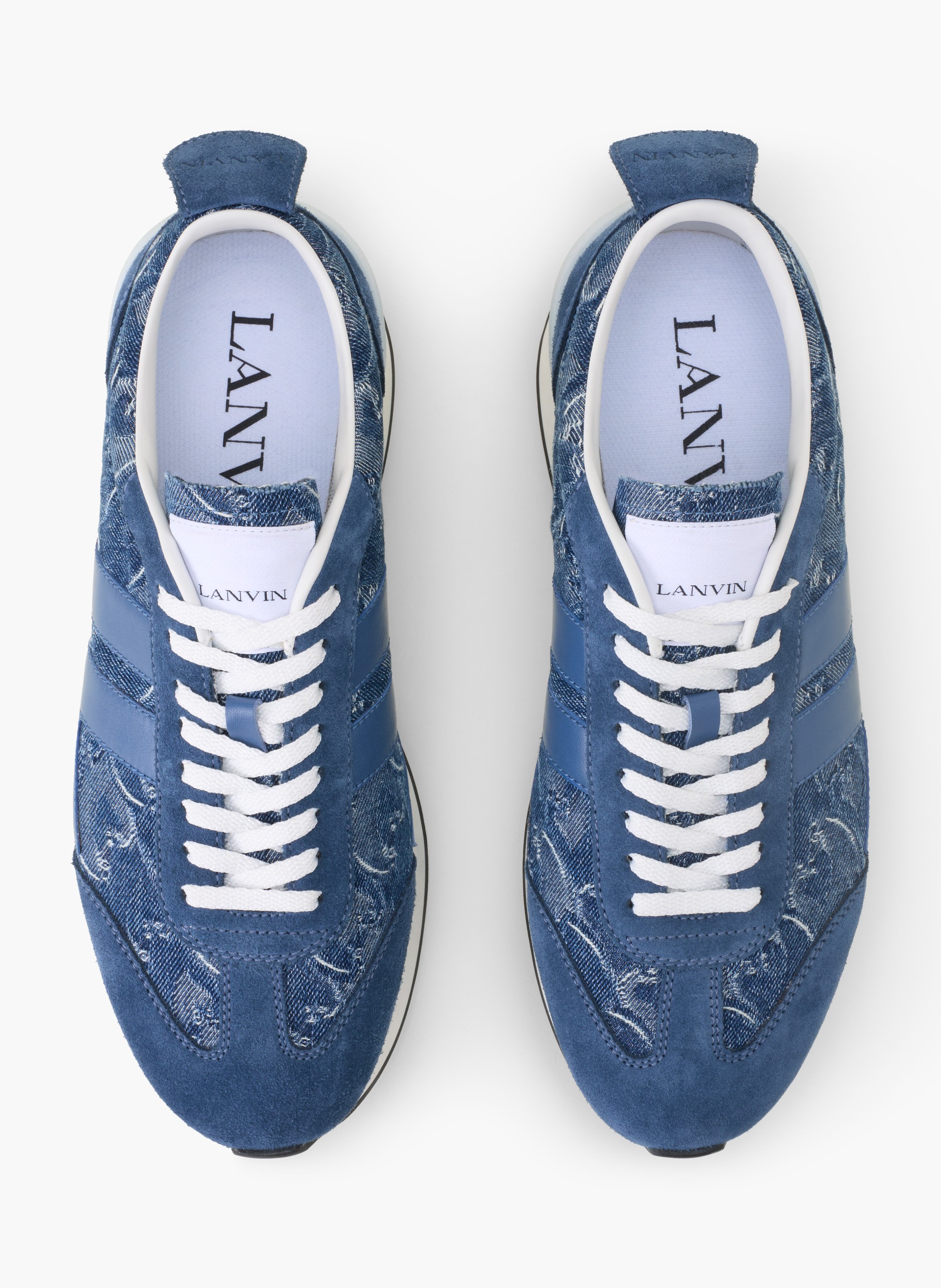 Sneakers bumpr lunar year en denim LANVIN Bleu