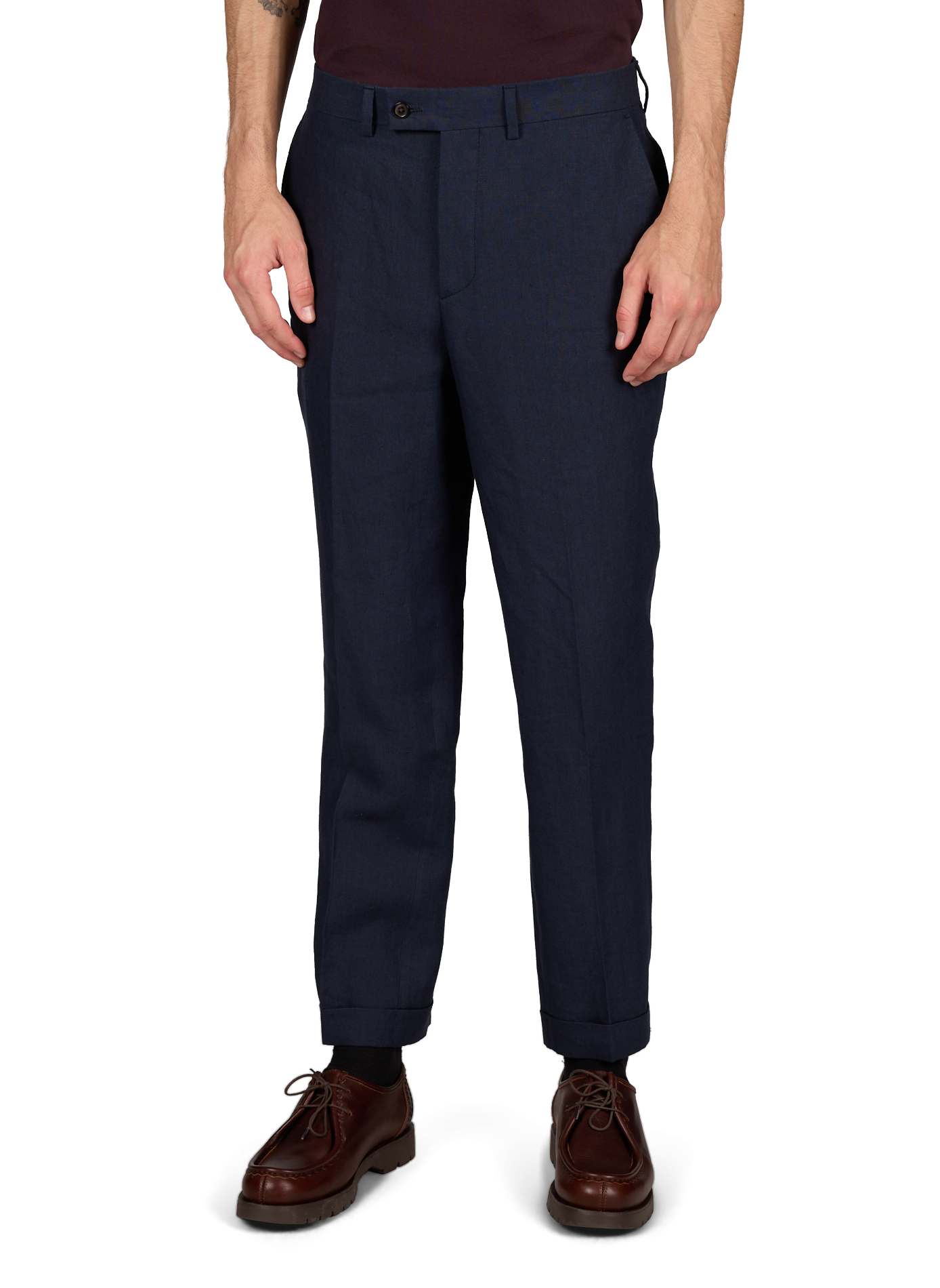 Pantalón slim de lino LAFAURIE Azul