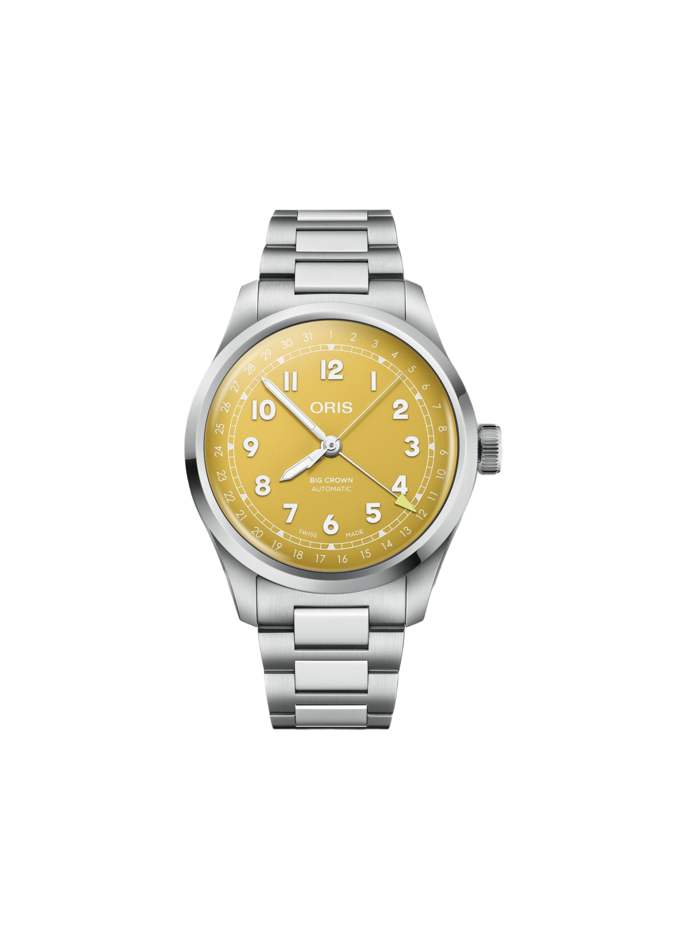 Montre automatique Oris Big Crown Pointer Date en acier inoxydable ORIS Jaune