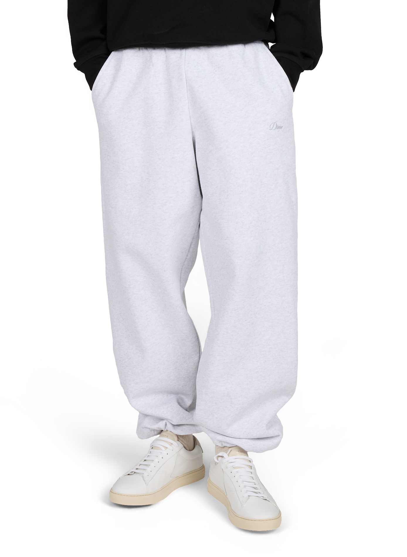 Solid wide-leg straight sweatpants DIME Grey